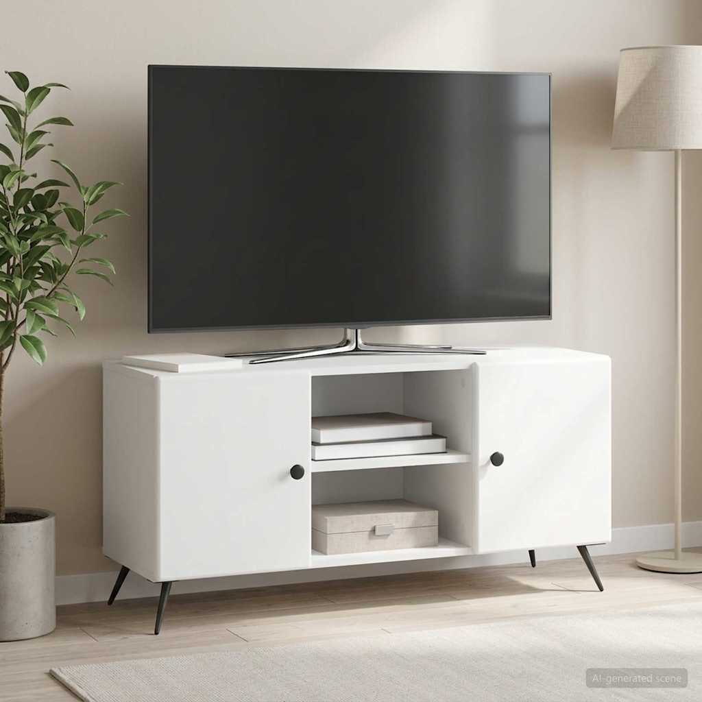 TV Cabinet White 102 x 34.5 x 50 cm Engineered Wood