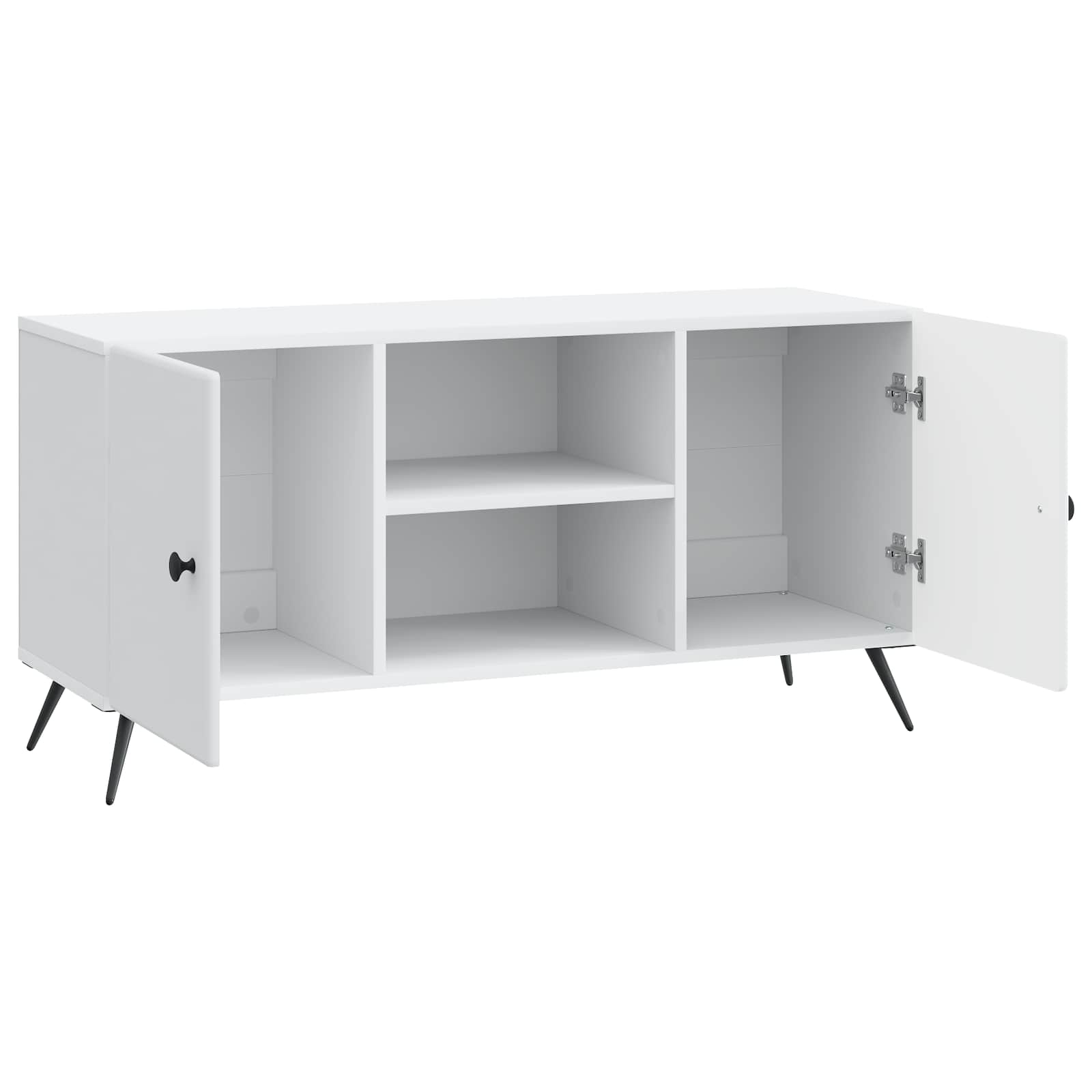 TV Cabinet White 102 x 34.5 x 50 cm Engineered Wood
