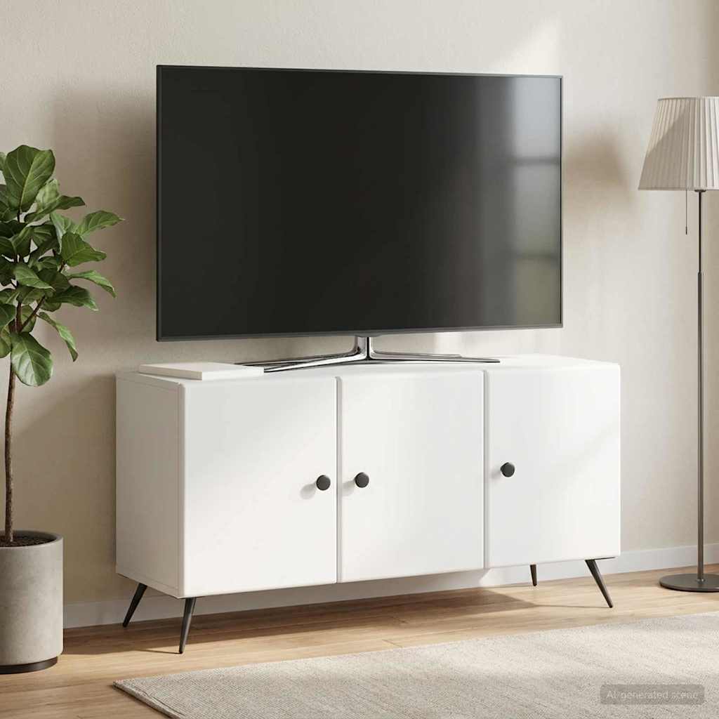 TV Cabinet White 99 x 34.5 x 50 cm Engineered Wood