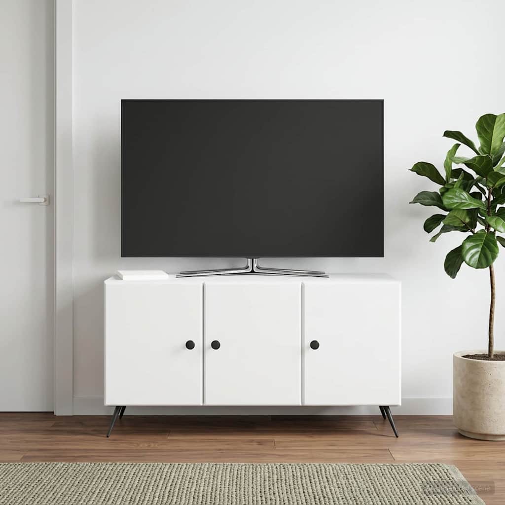TV Cabinet White 99 x 34.5 x 50 cm Engineered Wood