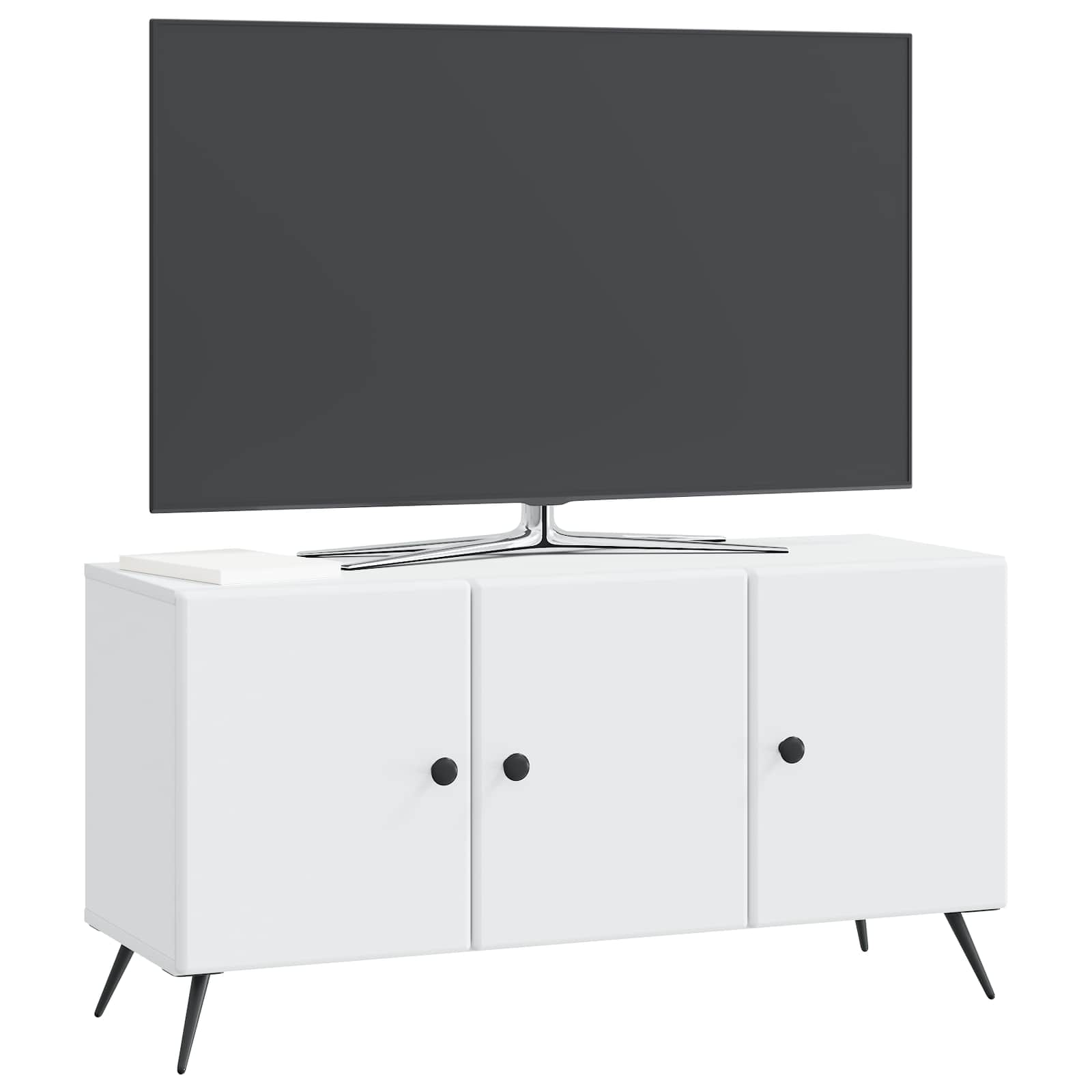 TV Cabinet White 99 x 34.5 x 50 cm Engineered Wood