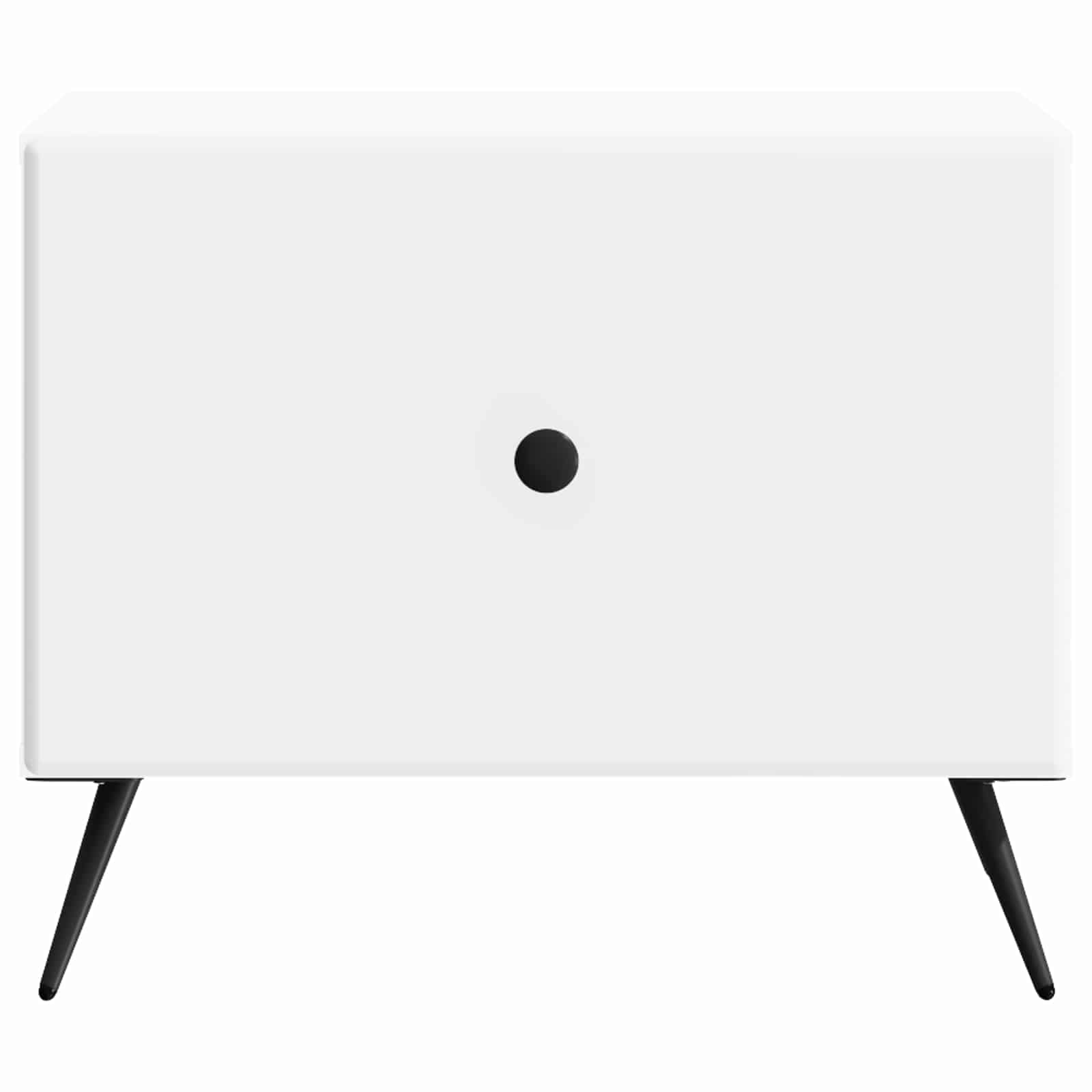 Coffee Table with Drawer White 49 x 50 x 40 cm Engineered Wood