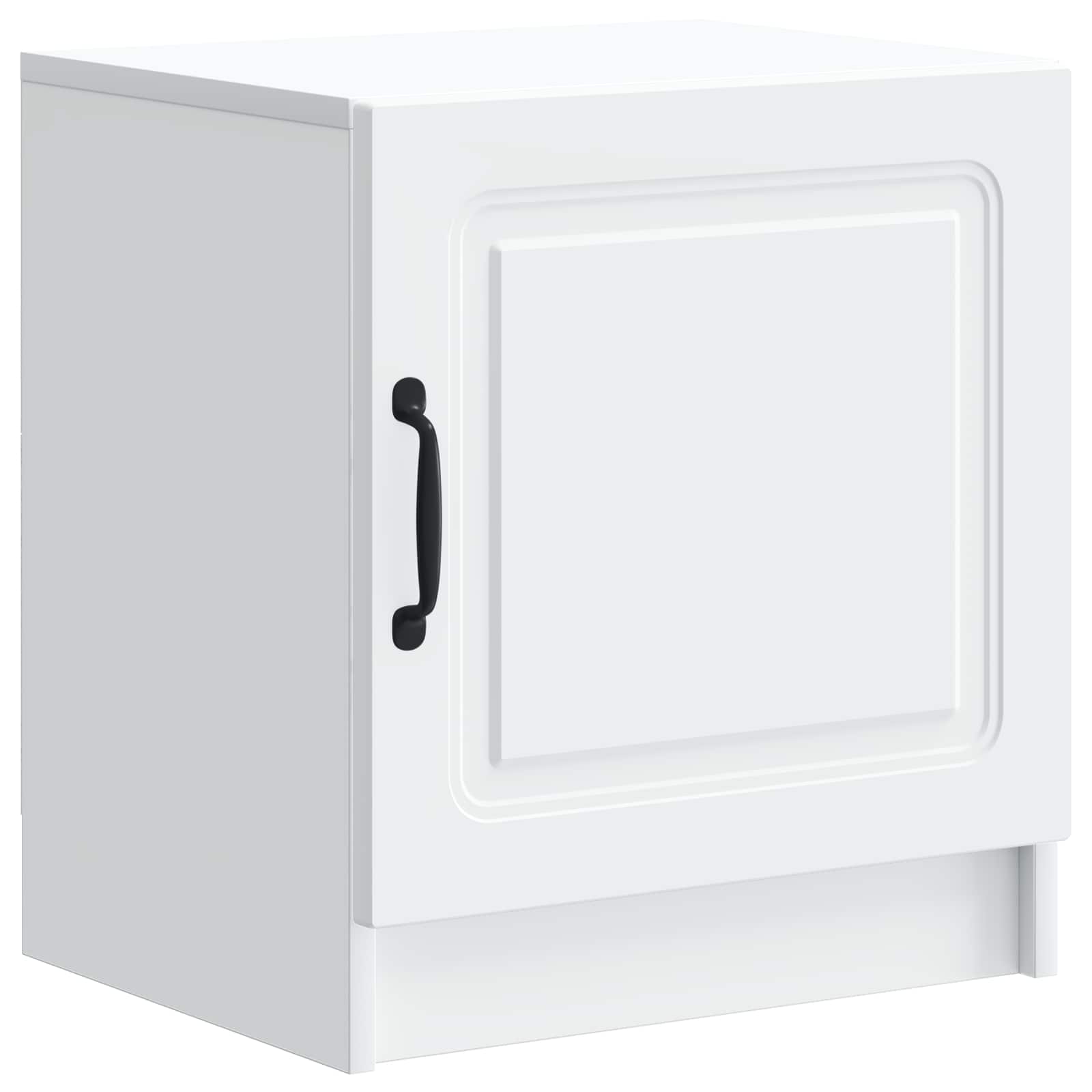 Bedside Cabinet White 43 x 34.5 x 47 cm Engineered Wood