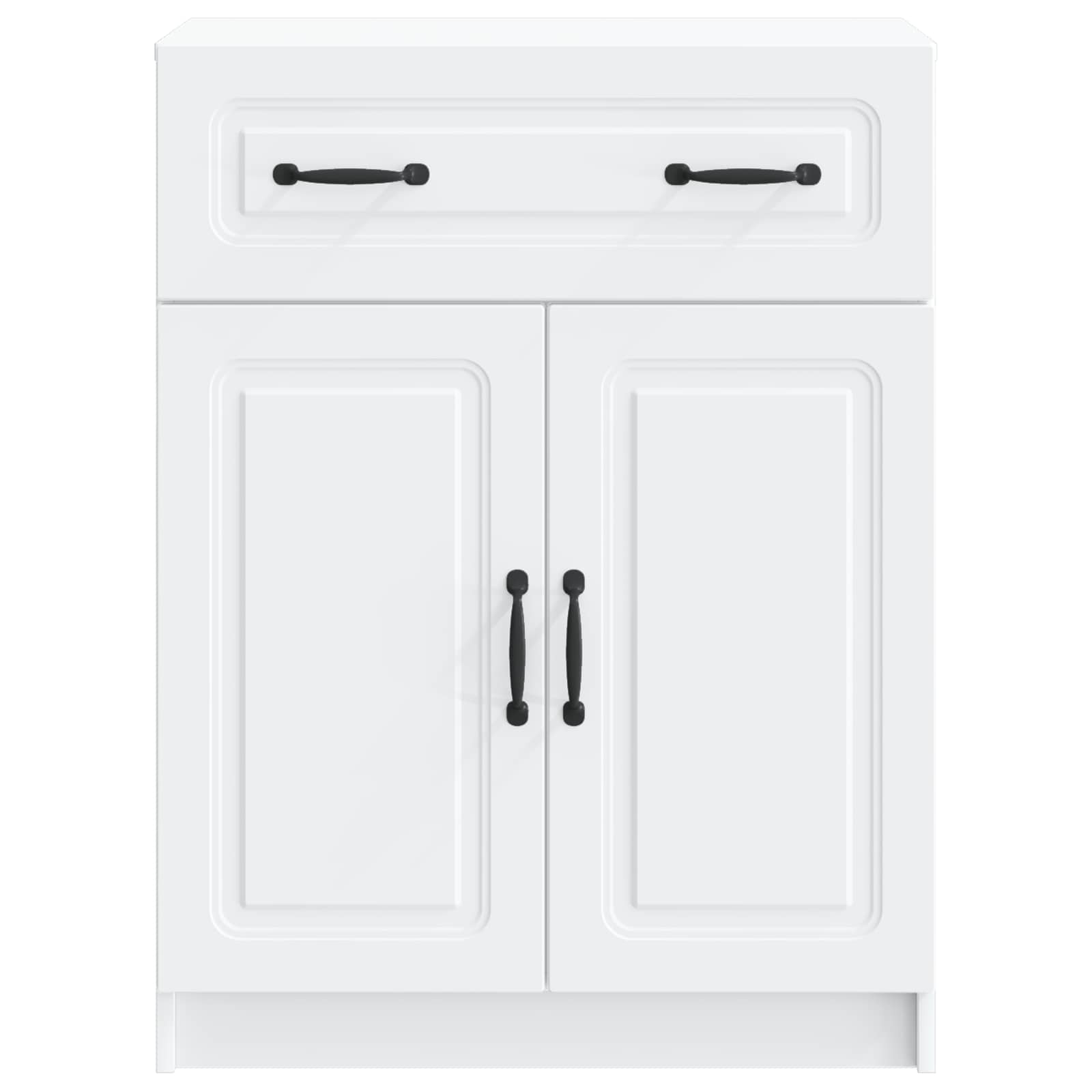 Sideboard with Drawer White 66 x 34.5 x 87 cm Engineered Wood