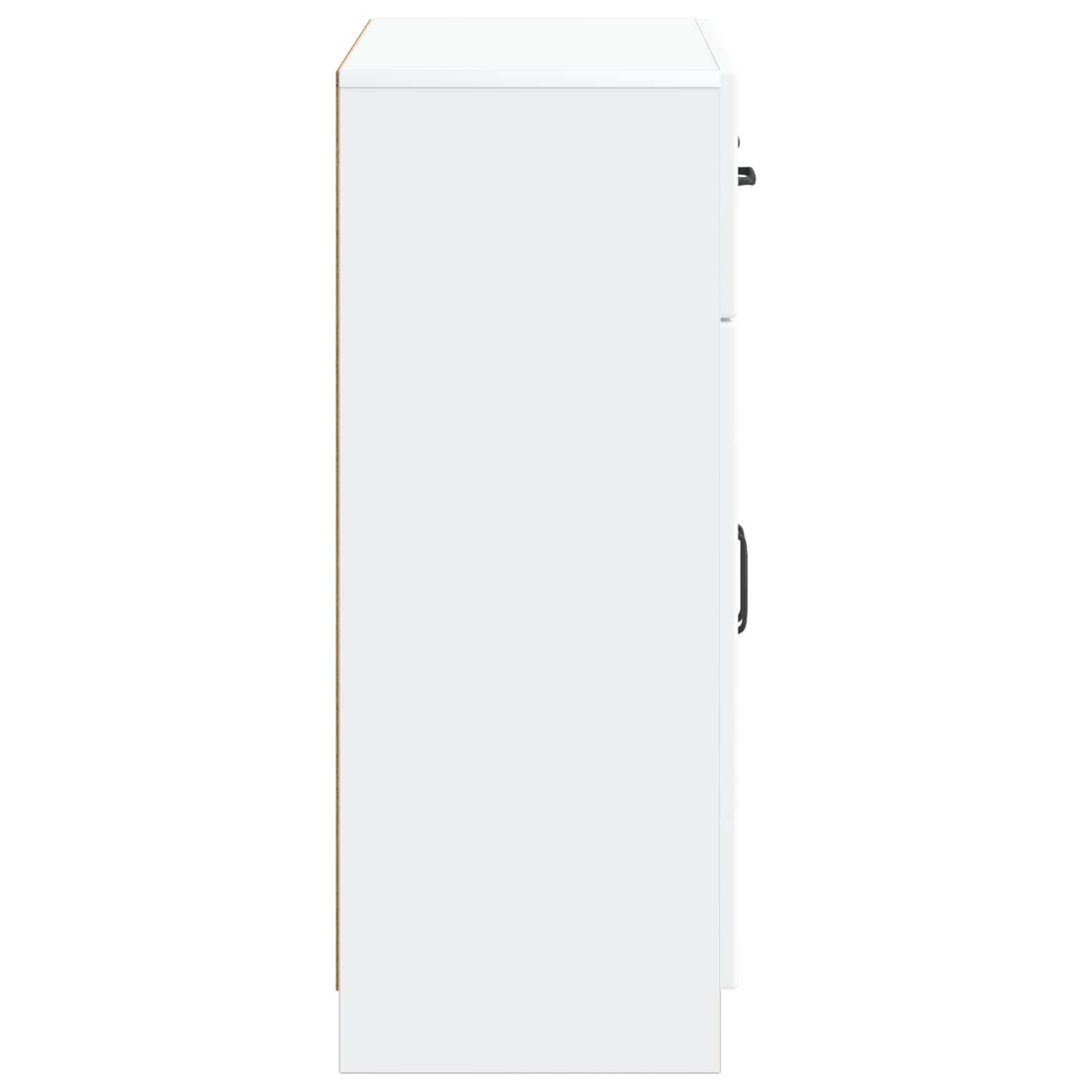 Sideboard with Drawer White 66 x 34.5 x 87 cm Engineered Wood
