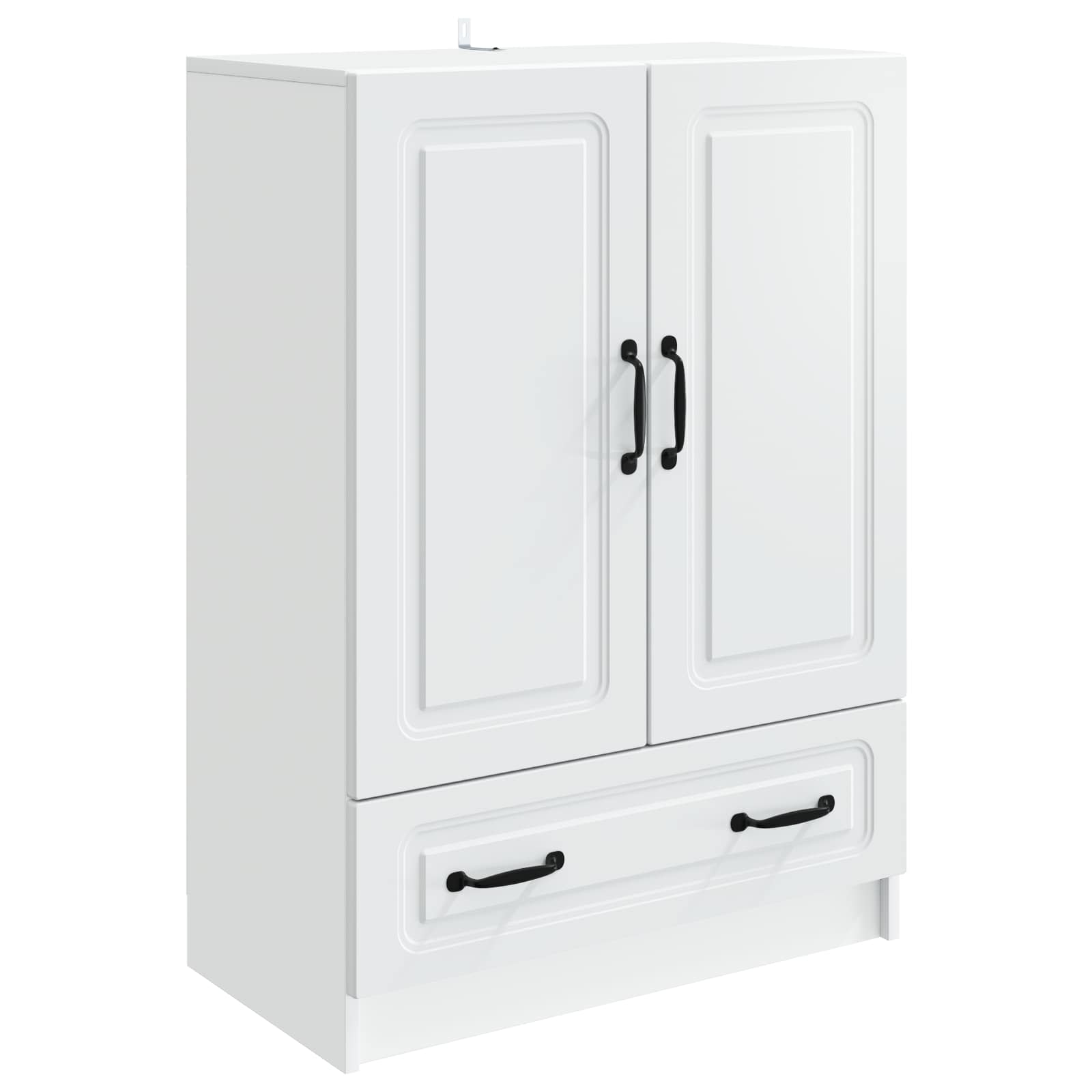 Sideboard with Drawer White 66 x 34.5 x 92 cm Engineered Wood