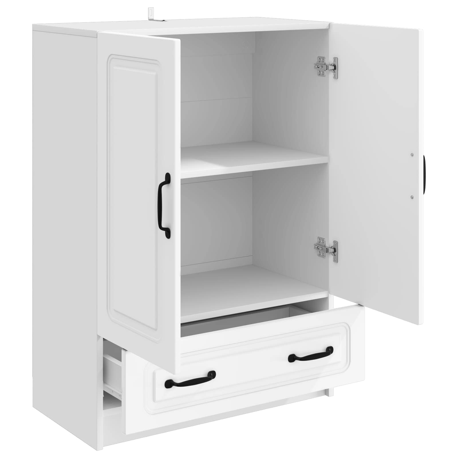 Sideboard White 66 x 34.5 x 92 cm Engineered Wood