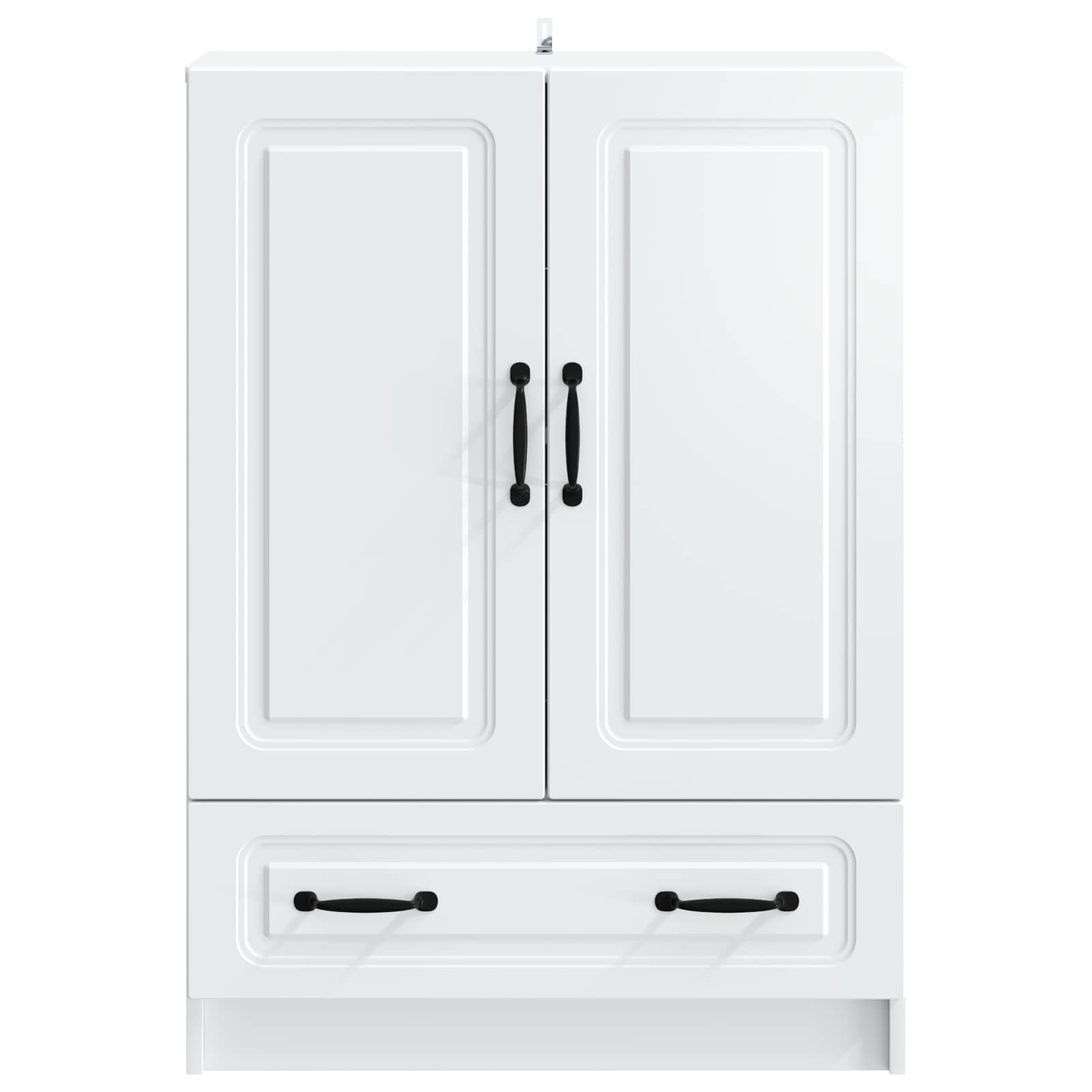 Sideboard with Drawer White 66 x 34.5 x 92 cm Engineered Wood