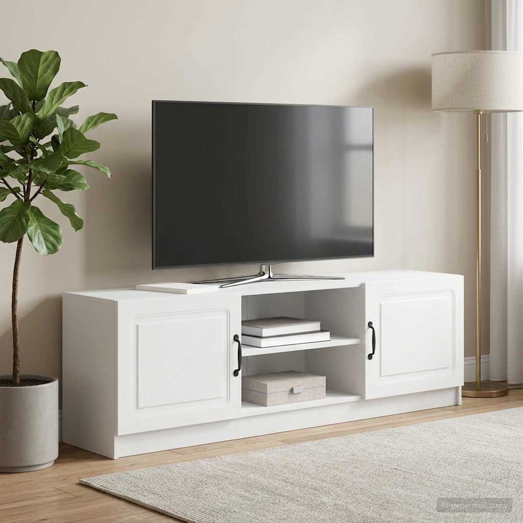 TV Cabinet White 150 x 31 x 47 cm Engineered Wood