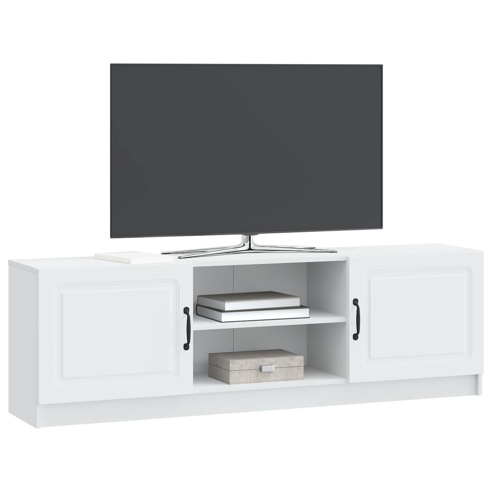 TV Cabinet White 150 x 31 x 47 cm Engineered Wood