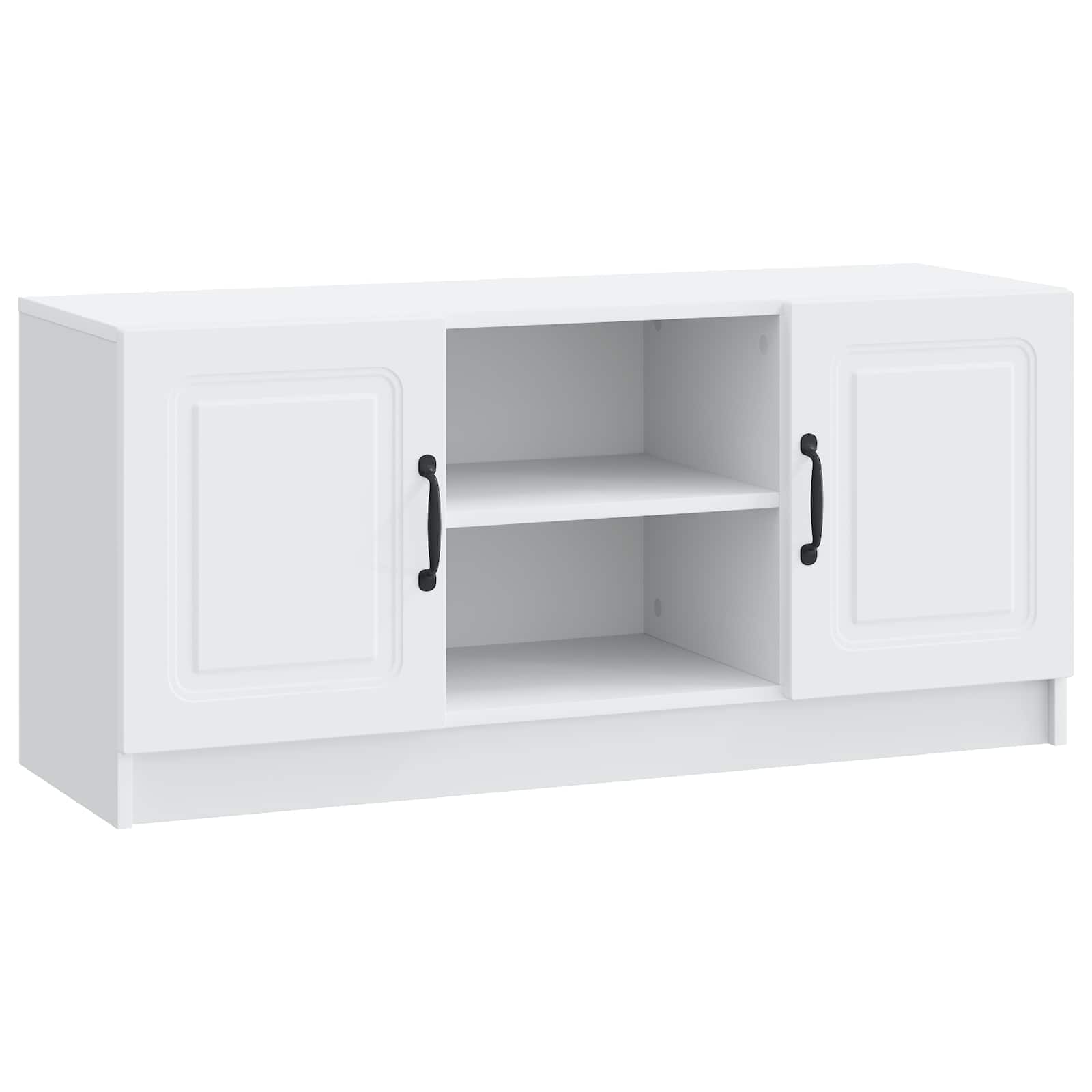 TV Cabinet White 102 x 34.5 x 47 cm Engineered Wood