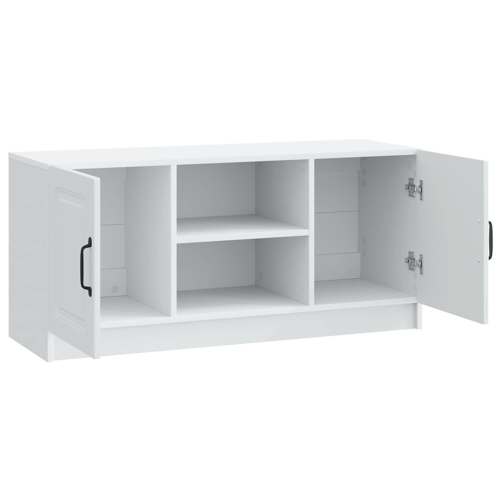 TV Cabinet White 102 x 34.5 x 47 cm Engineered Wood