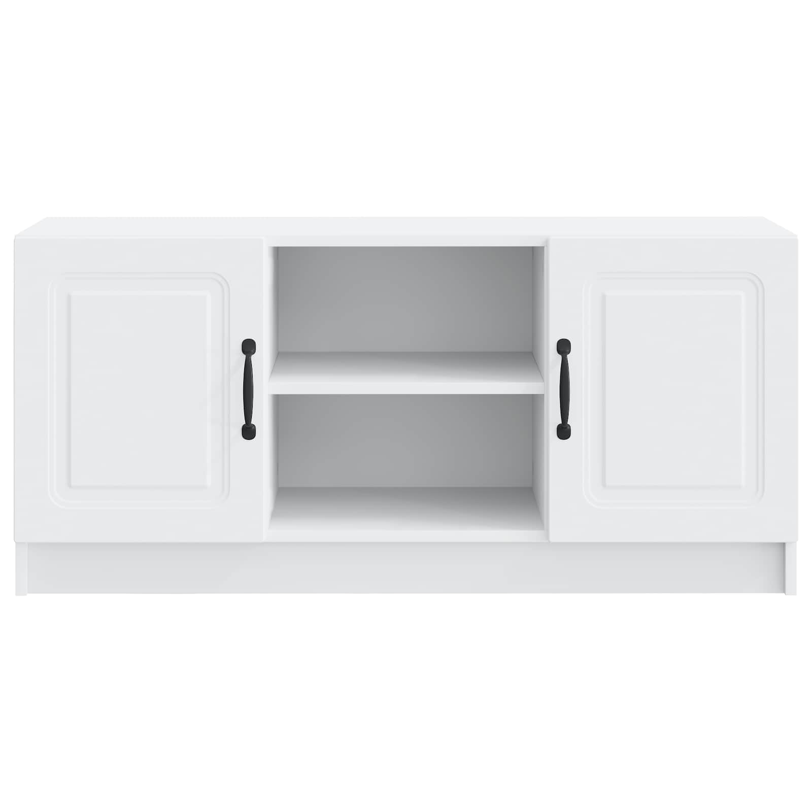 TV Cabinet White 102 x 34.5 x 47 cm Engineered Wood