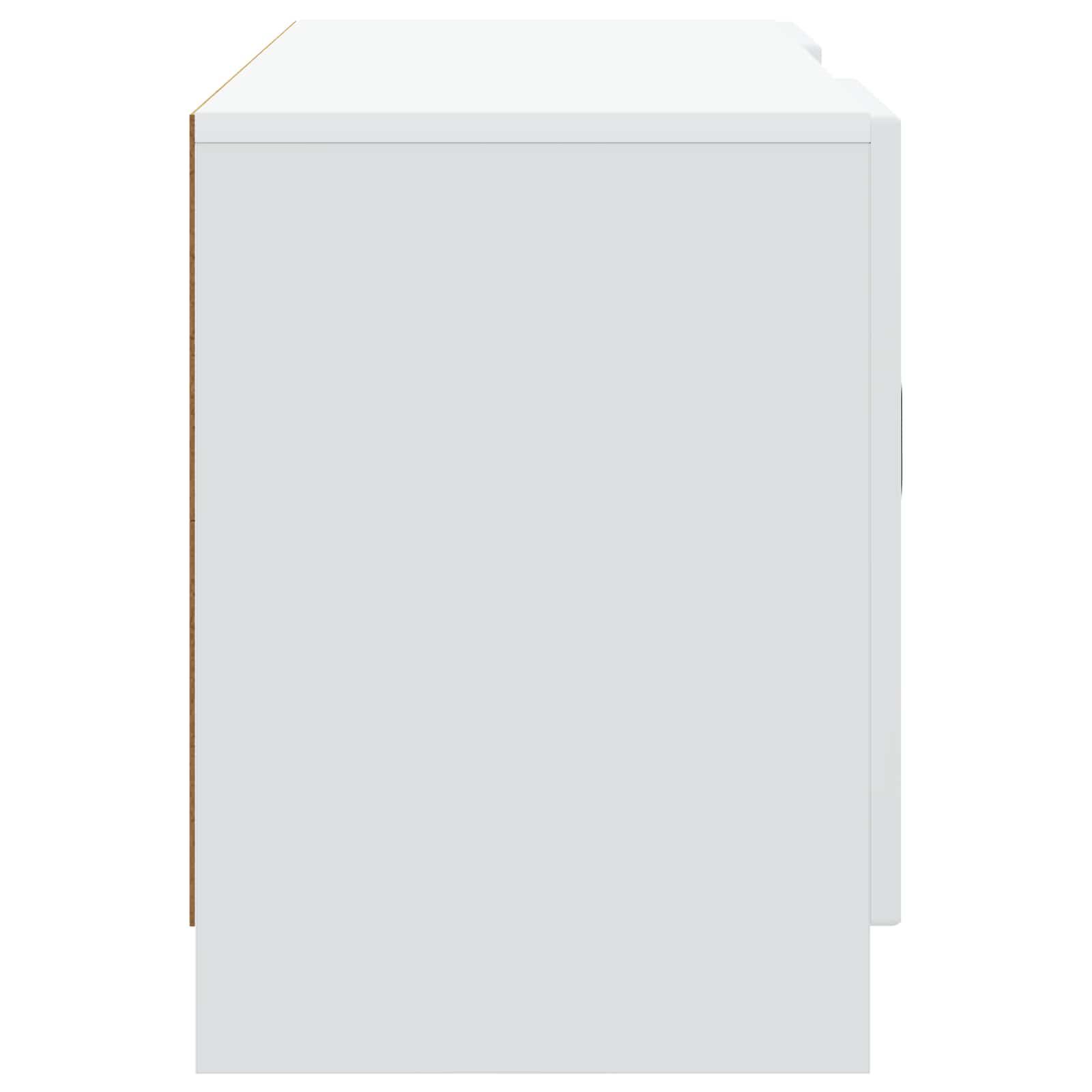 TV Cabinet White 102 x 34.5 x 47 cm Engineered Wood
