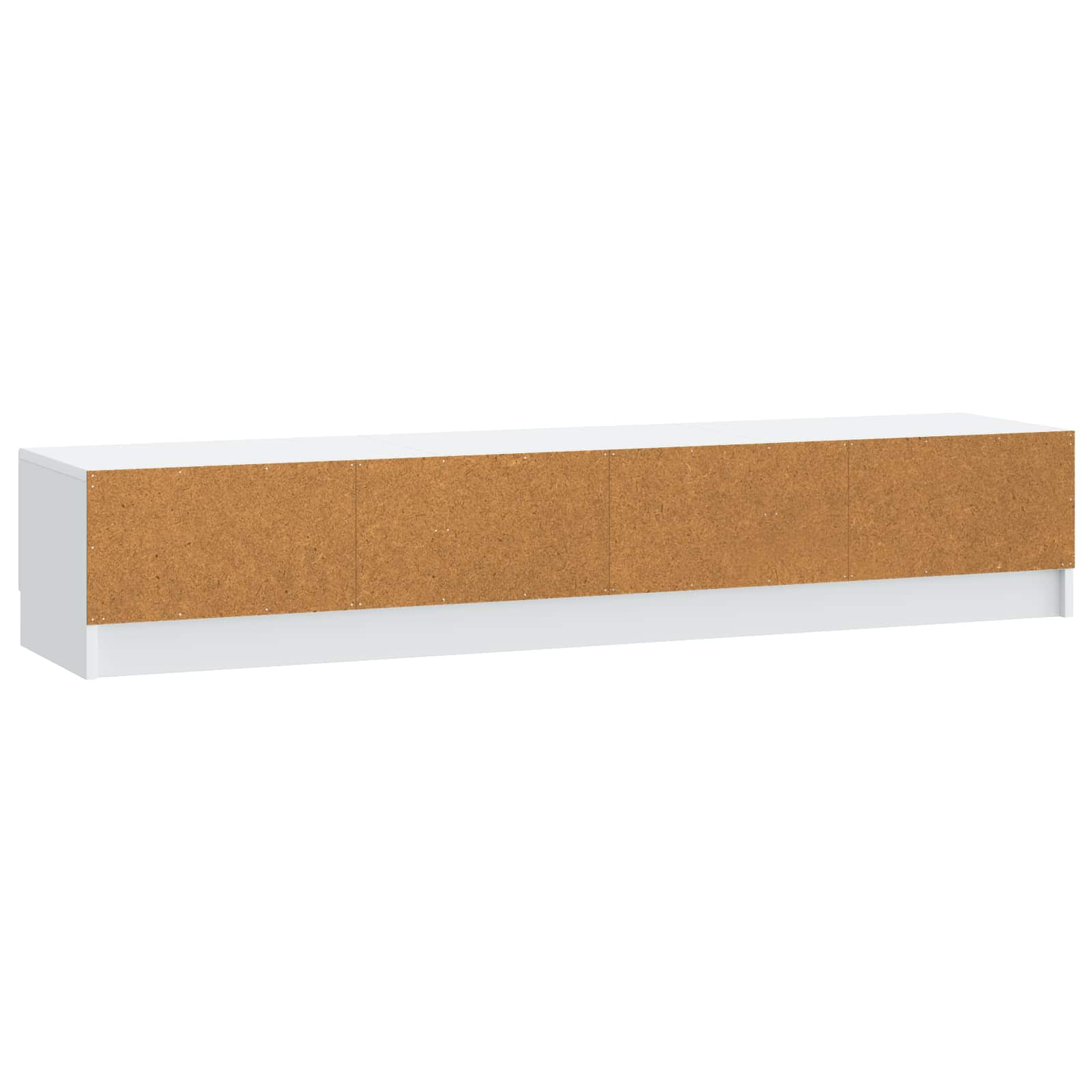 TV Cabinet with Drawer White 147 x 34.5 x 27 cm Engineered Wood