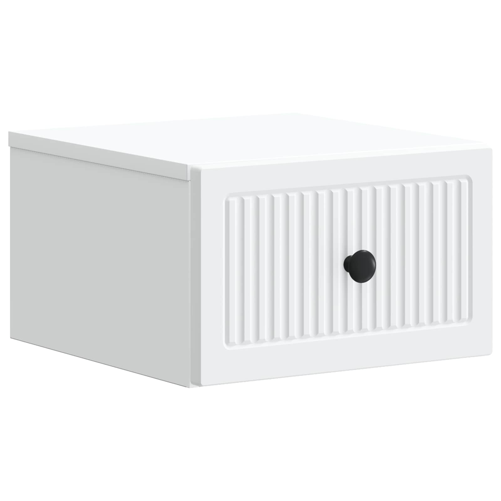 Wall-Mounted Bedside Cabinet White 33 x 34.5 x 20 cm