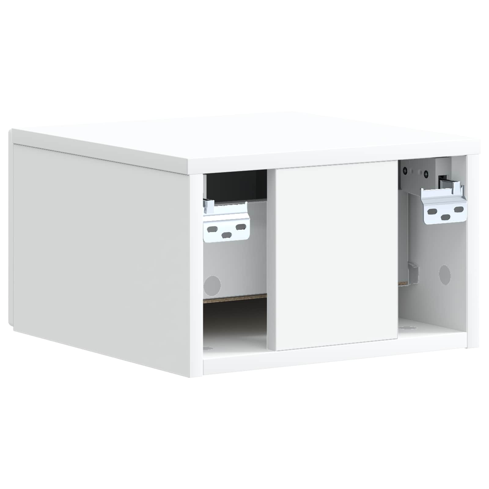 Wall-Mounted Bedside Cabinet White 33 x 34.5 x 20 cm