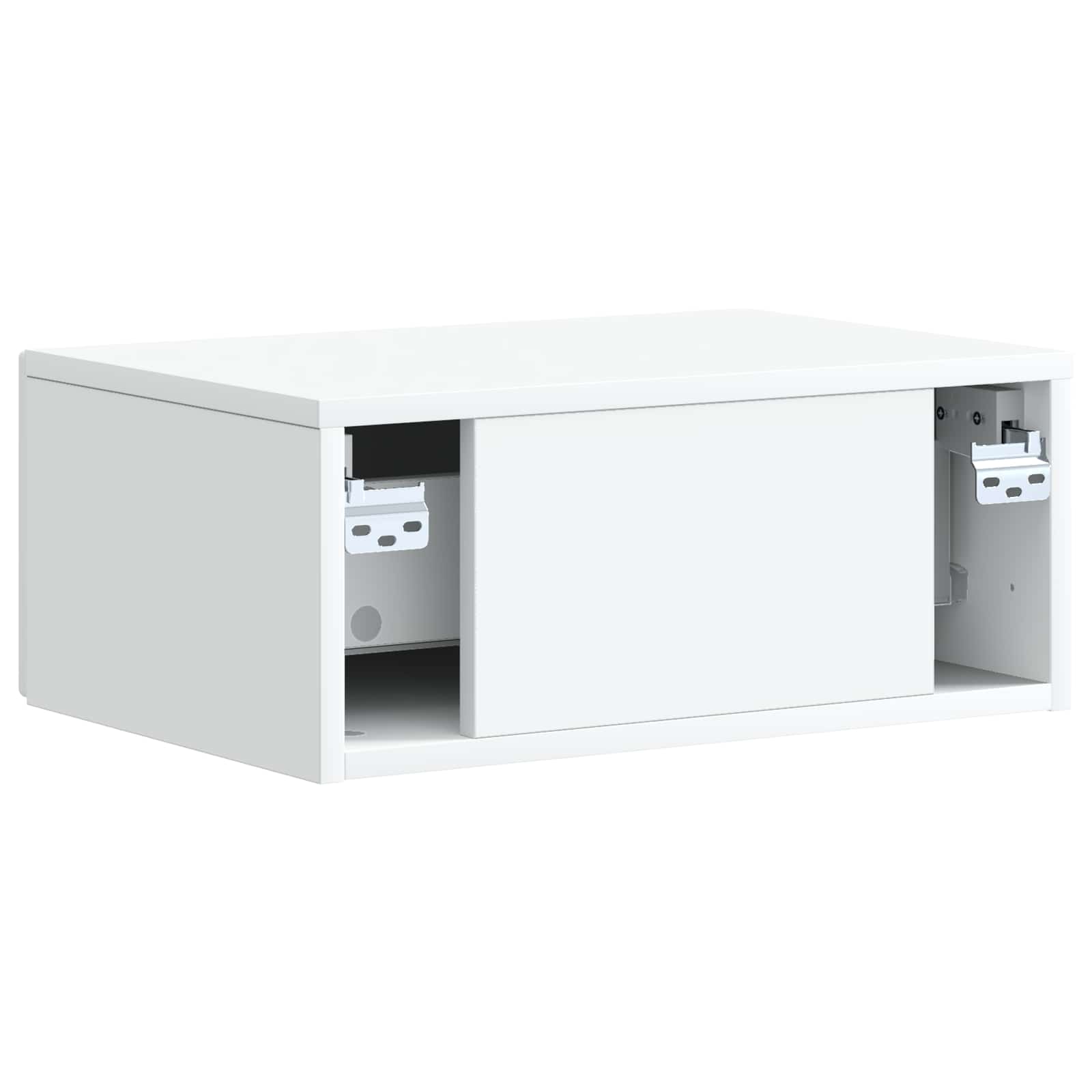 Bedside Cabinet White 49 x 34.5 x 20 cm Engineered Wood