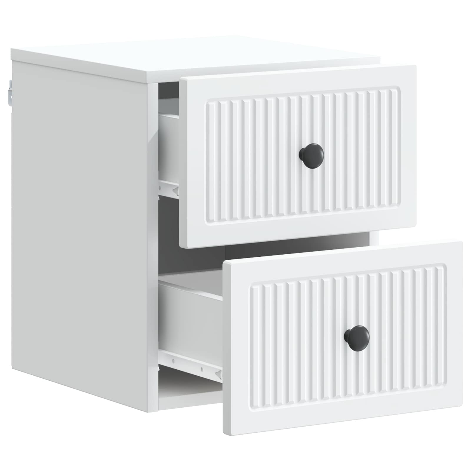 Wall-Mounted Bedside Cabinet White 33 x 34.5 x 40 cm
