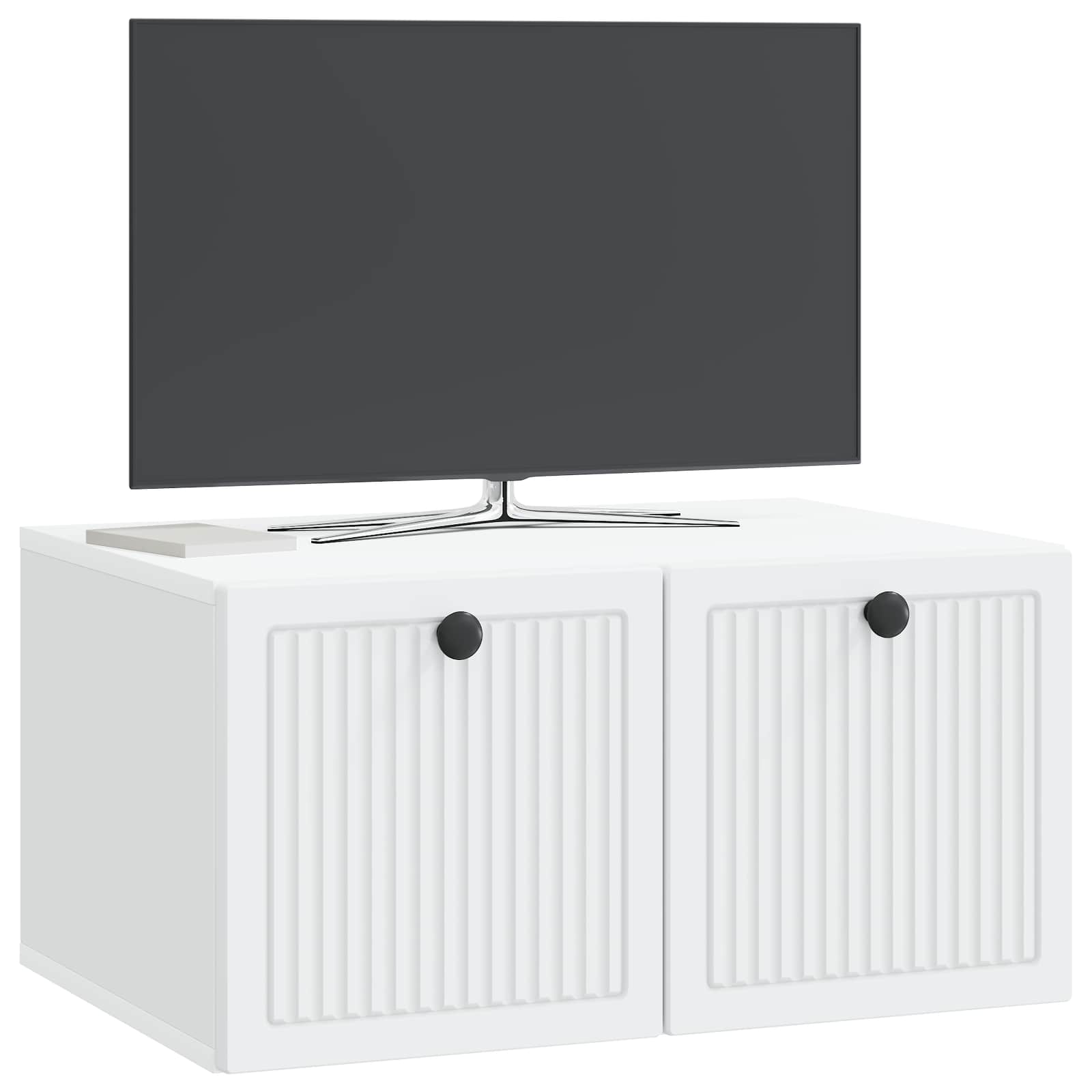 Wall-Mounted TV Cabinet White 59.5 x 41 x 30 cm Engineered Wood