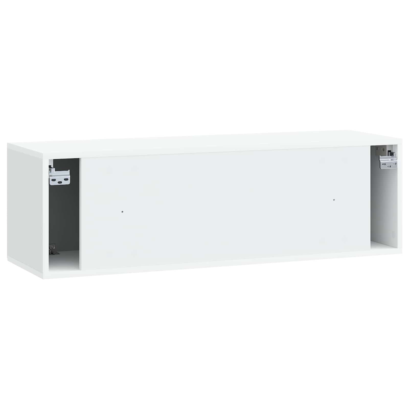 Wall-Mounted TV Cabinet White 98 x 31 x 30 cm Engineered Wood
