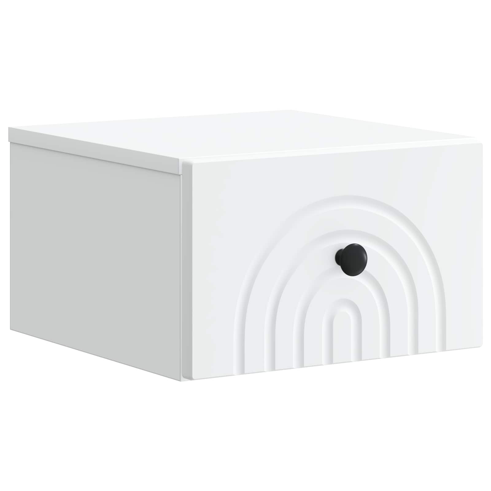 Wall-Mounted Bedside Cabinet White 33 x 34.5 x 20 cm