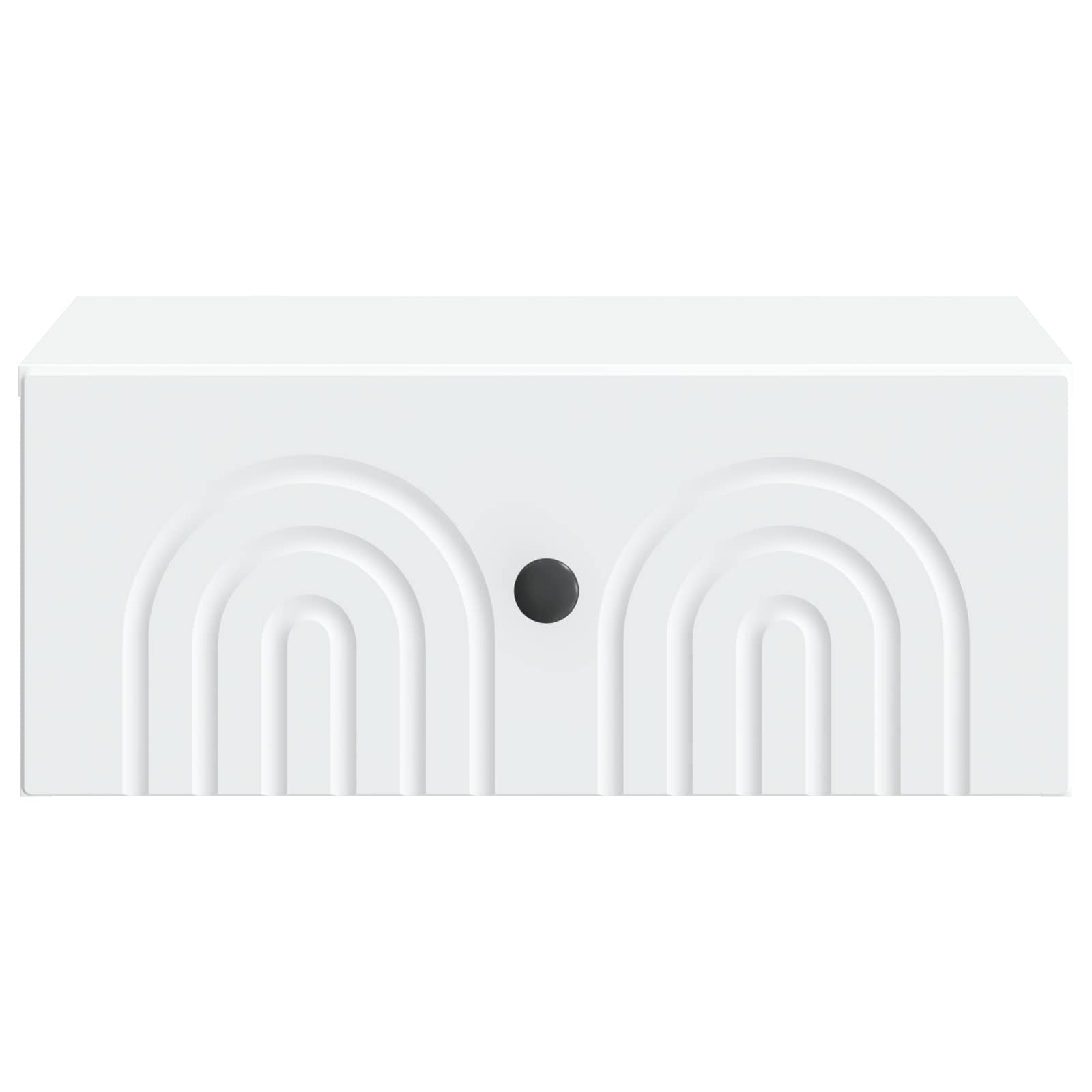 Wall-Mounted Bedside Cabinet White 49 x 34.5 x 20 cm