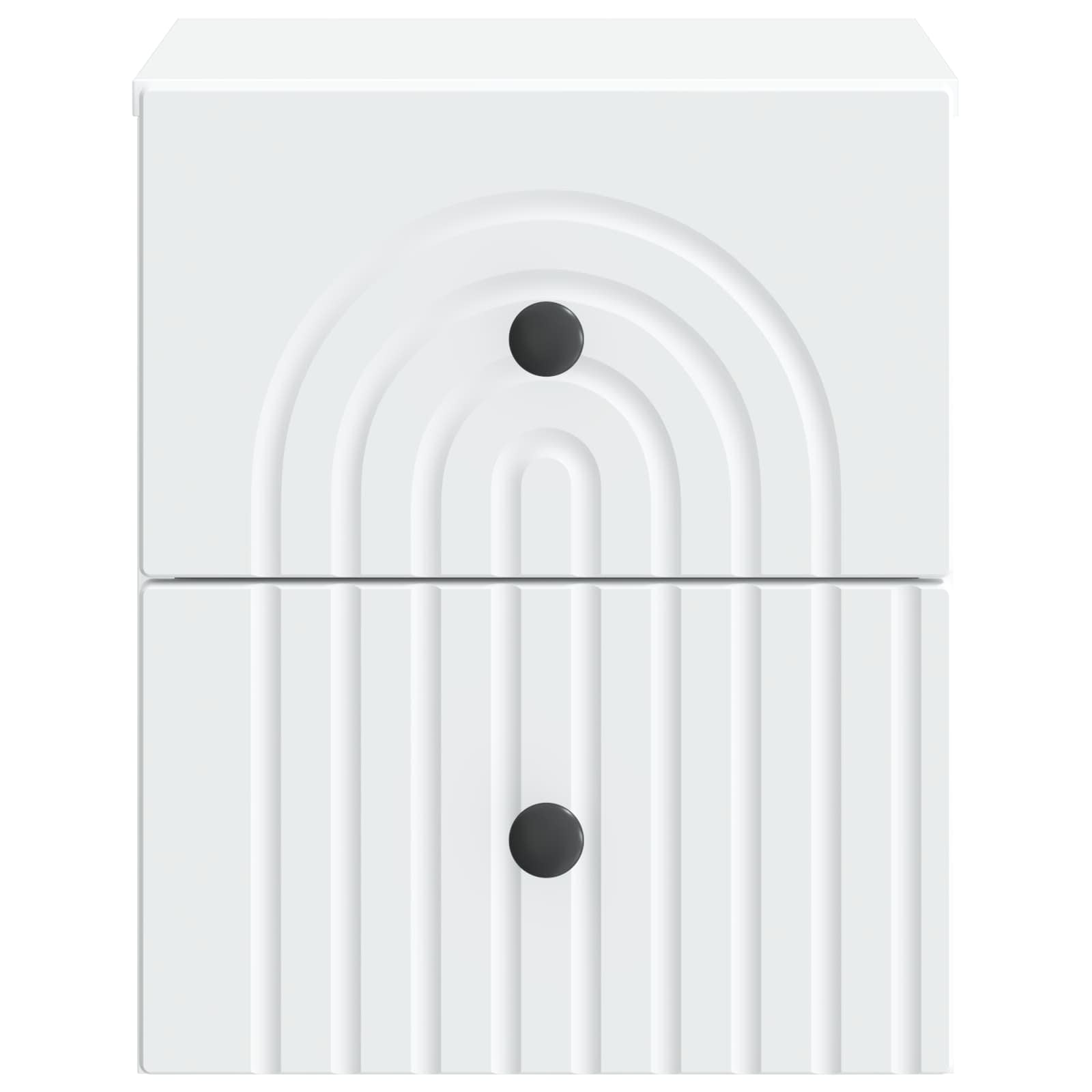 Wall-Mounted Bedside Cabinet White 33 x 34.5 x 40 cm