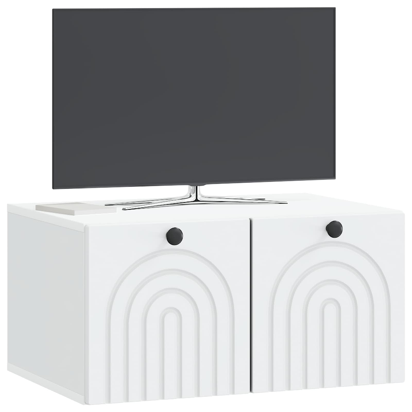 Wall-Mounted TV Cabinet White 59.5 x 41 x 30 cm Engineered Wood