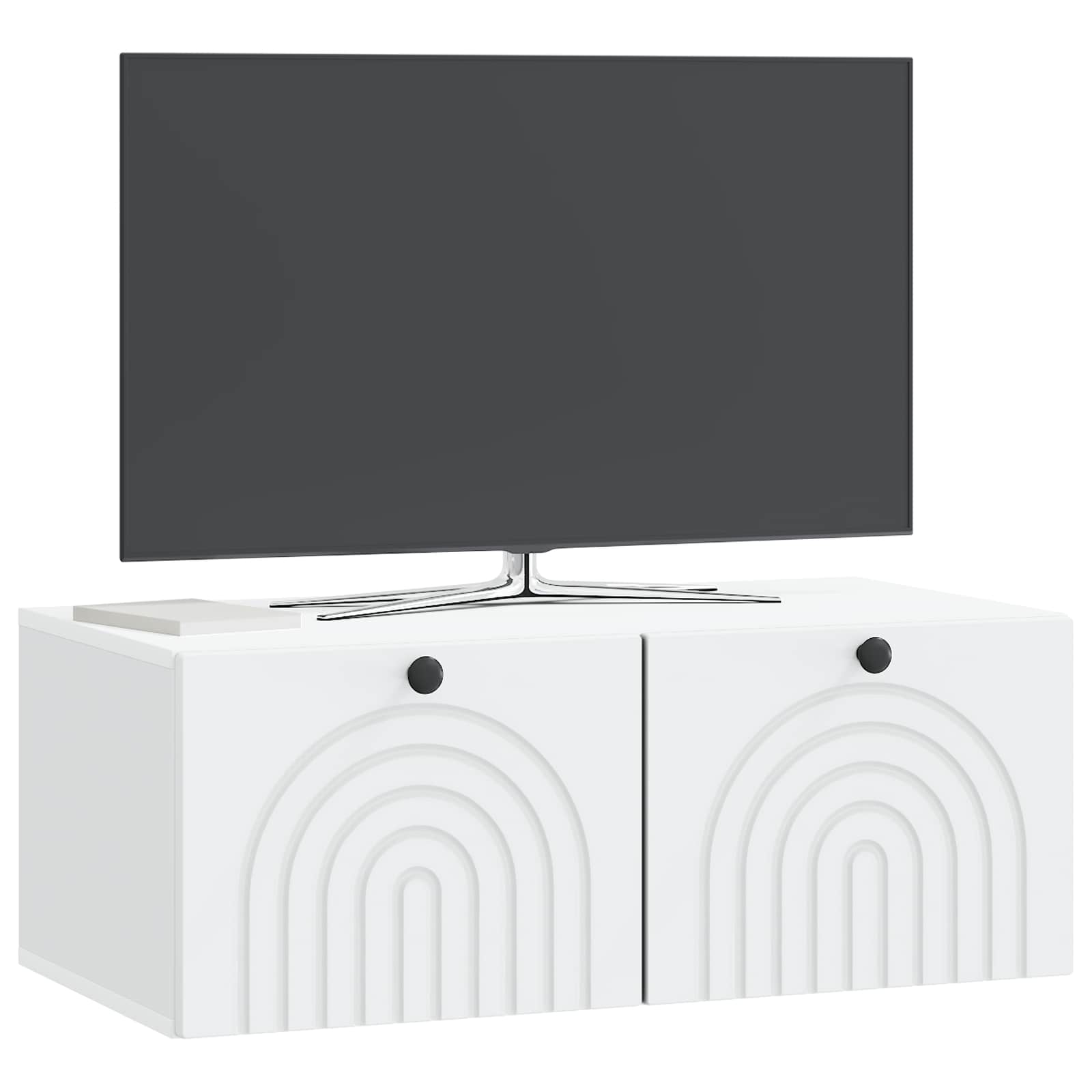Wall-Mounted TV Cabinet White 78.5 x 41 x 30 cm Engineered Wood