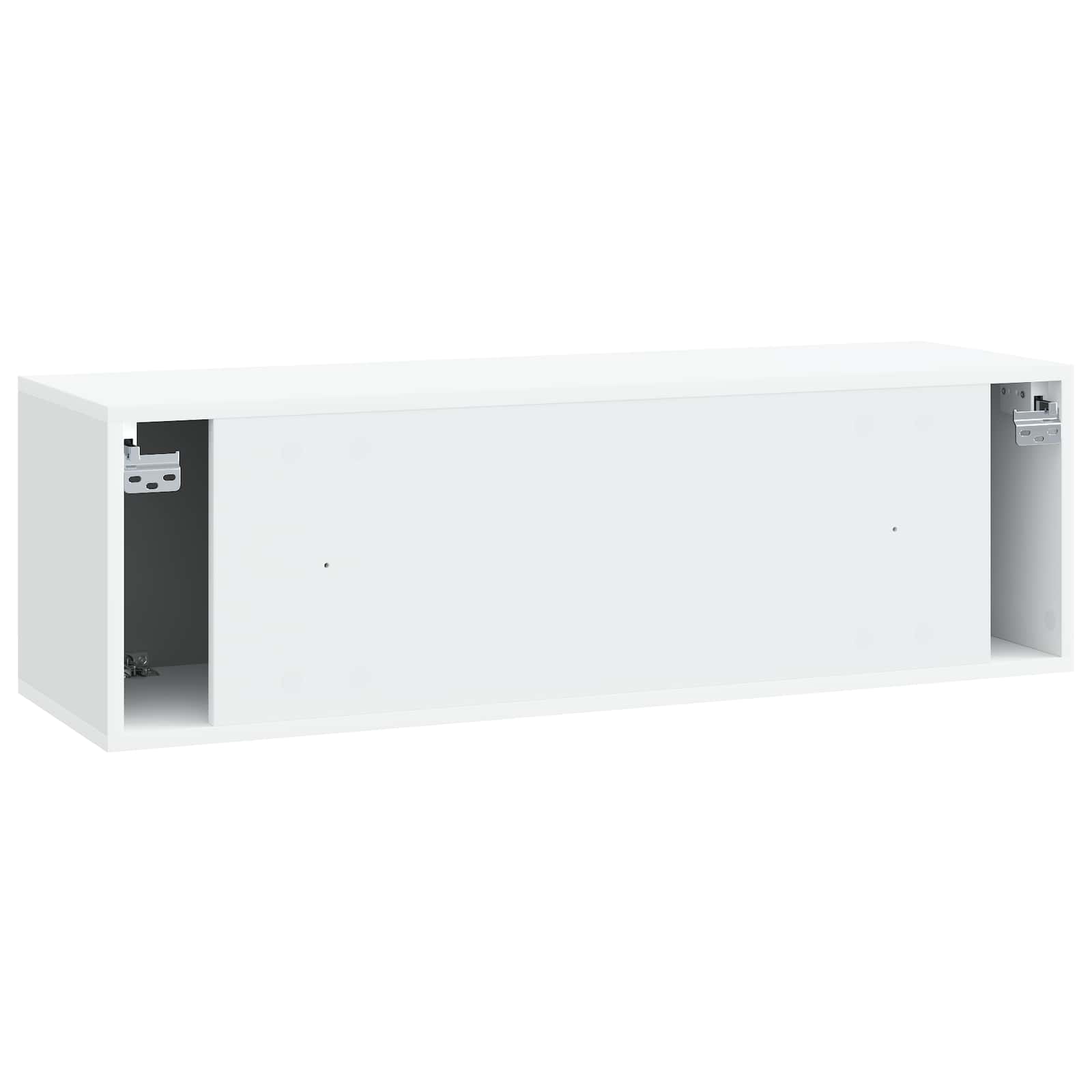 Wall-Mounted TV Cabinet White 98 x 31 x 30 cm Engineered Wood