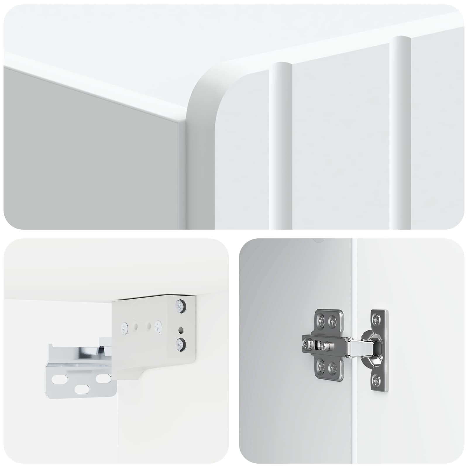 Wall-Mounted Cabinet White 66 x 34.5 x 92 cm Engineered Wood
