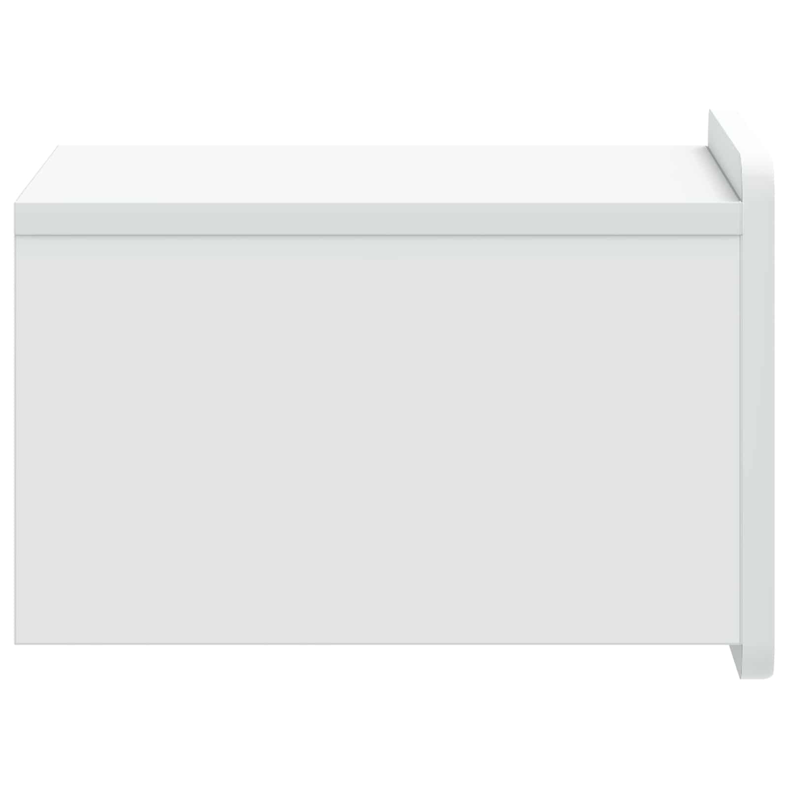 Wall-Mounted Bedside Cabinet White 33 x 34.5 x 24 cm