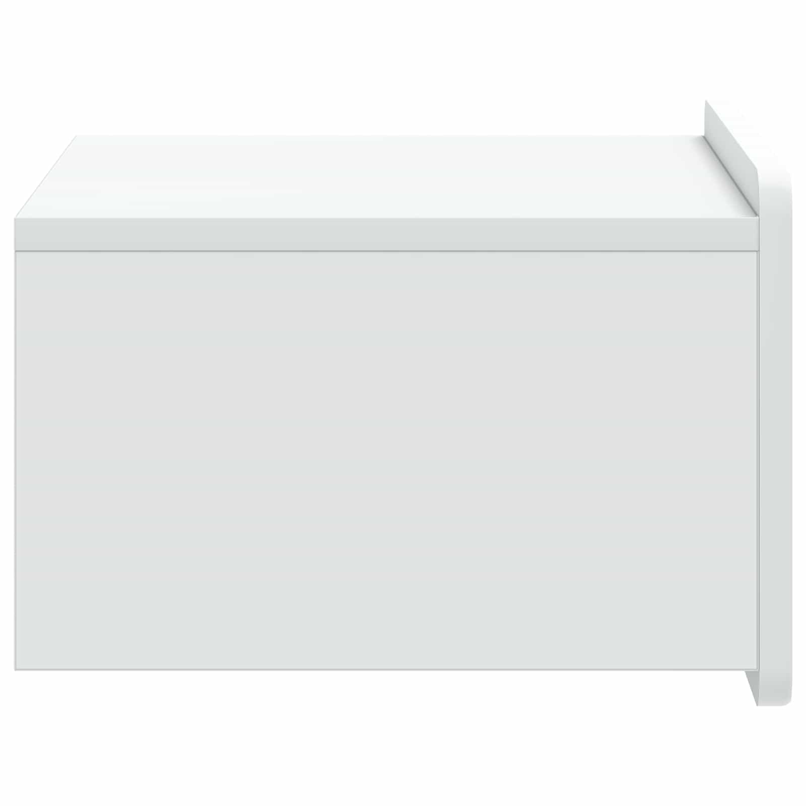Wall-Mounted Bedside Cabinet White 49 x 34.5 x 24 cm