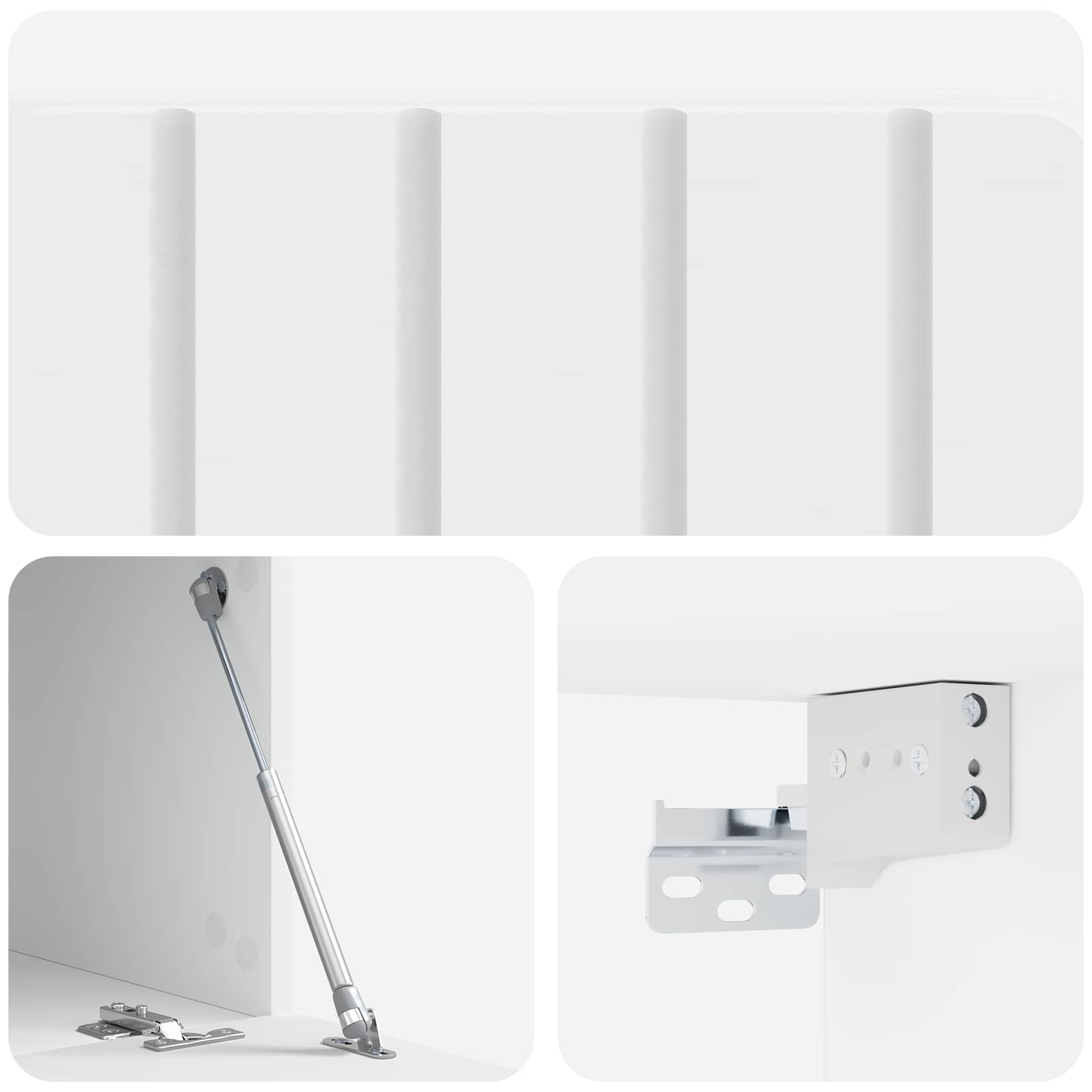 Wall-Mounted TV Cabinet 59.5 x 41 x 30 cm White Engineered Wood