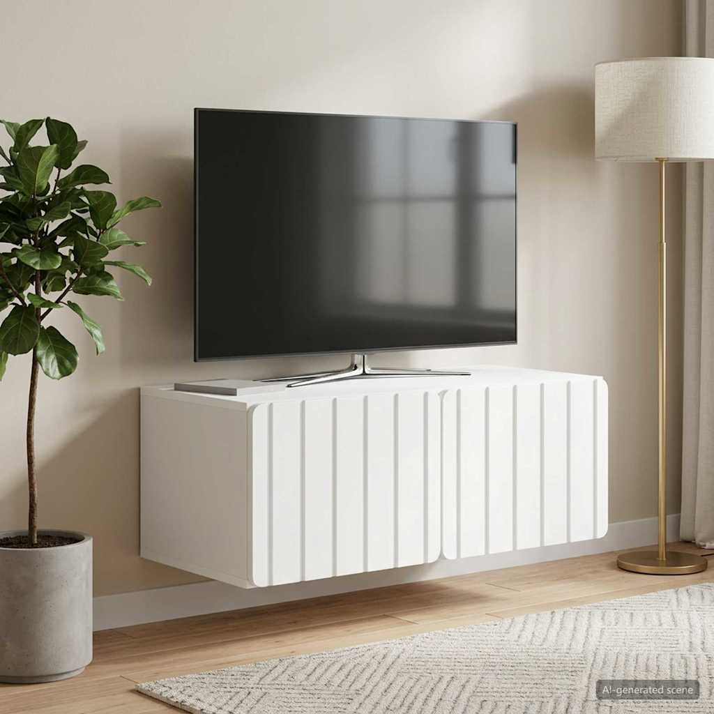 Wall-Mounted TV Cabinet 78.5 x 41 x 30 cm White Engineered Wood