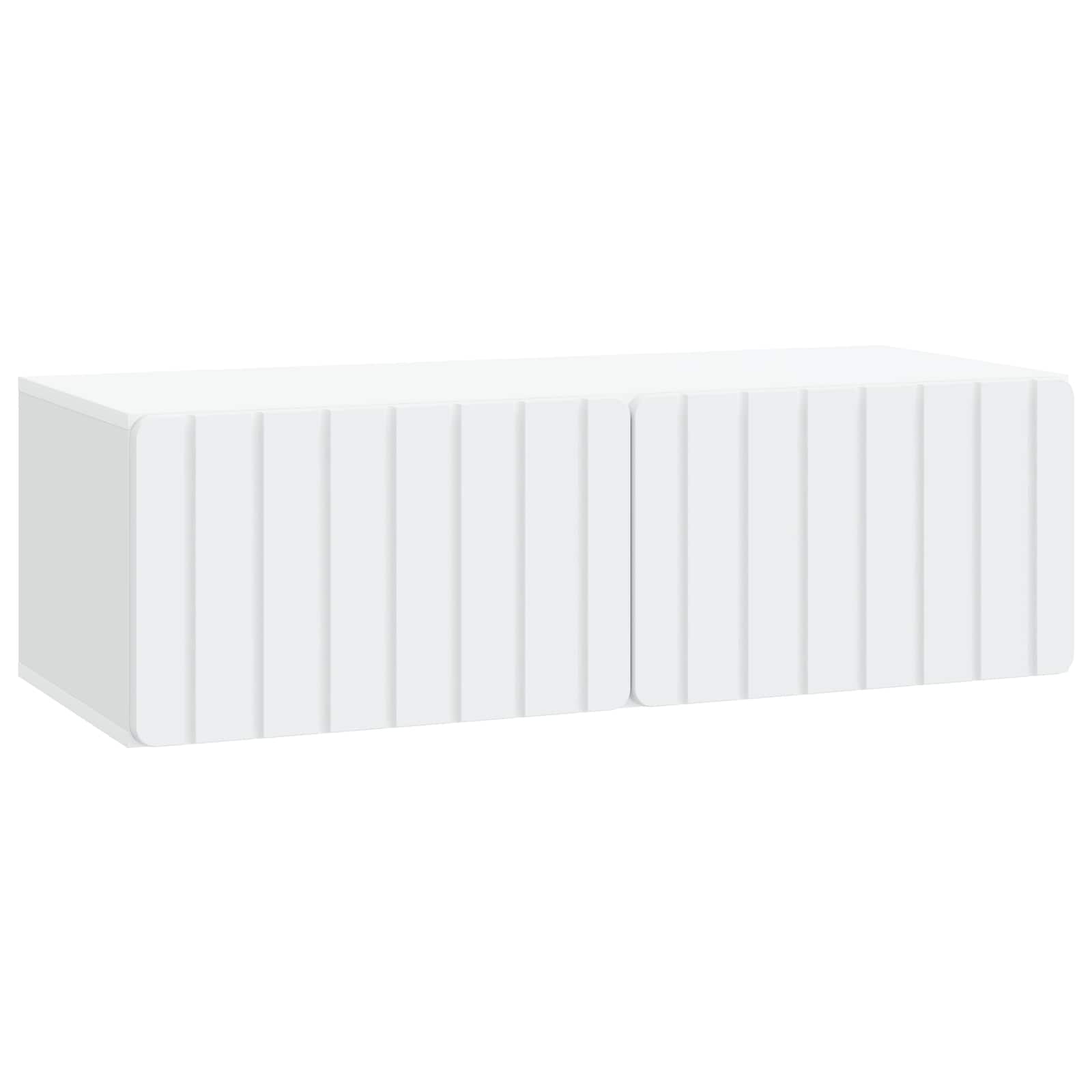 Wall-Mounted TV Cabinet 98 x 41 x 30 cm White Engineered Wood