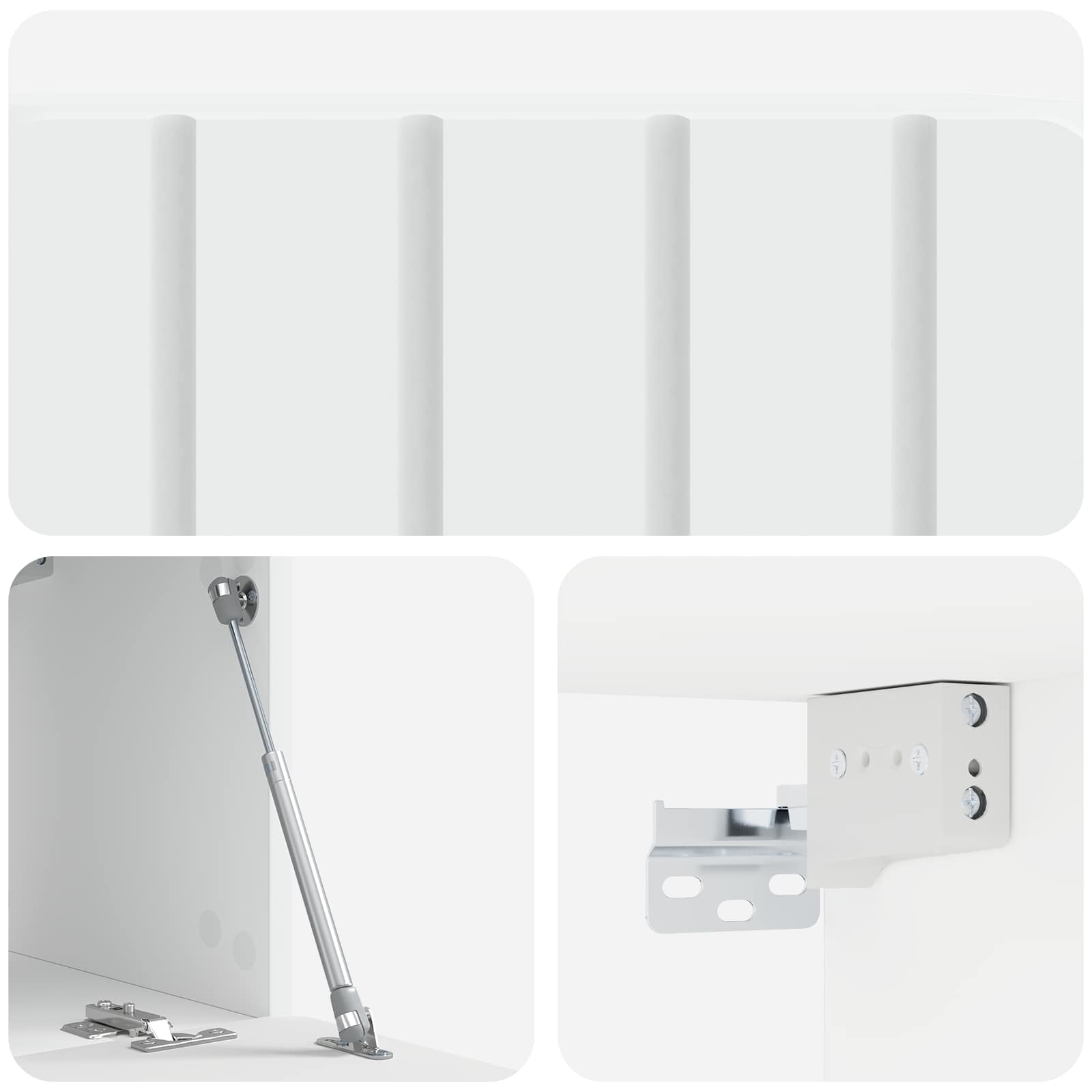 Wall-Mounted TV Cabinet 59.5 x 31 x 30 cm White Engineered Wood