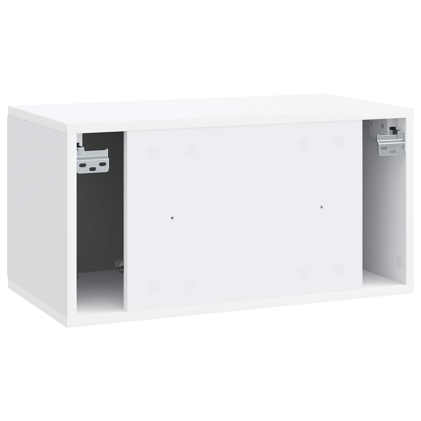 Wall-Mounted TV Cabinet 59.5 x 31 x 30 cm White Engineered Wood