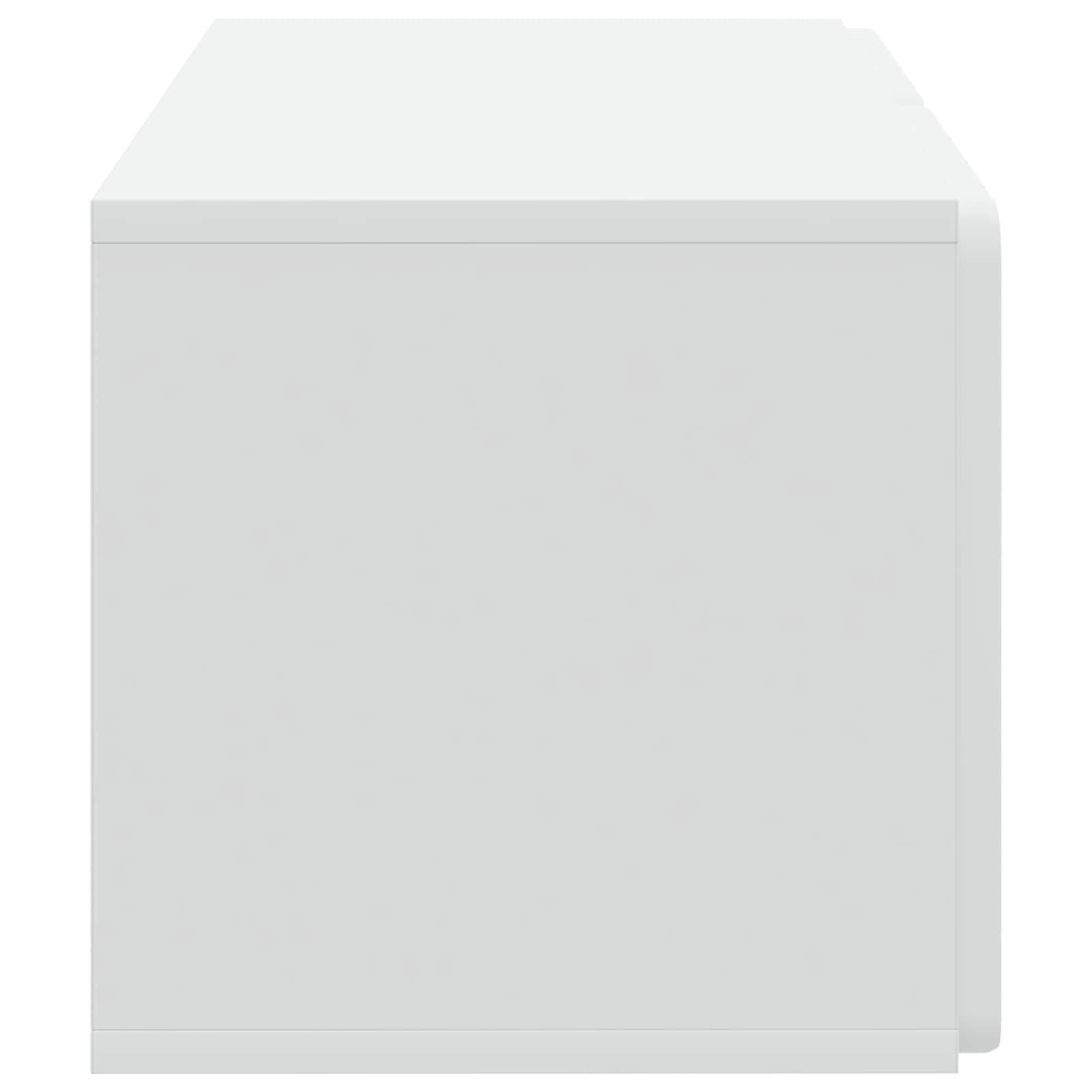 Wall-Mounted TV Cabinet 59.5 x 31 x 30 cm White Engineered Wood