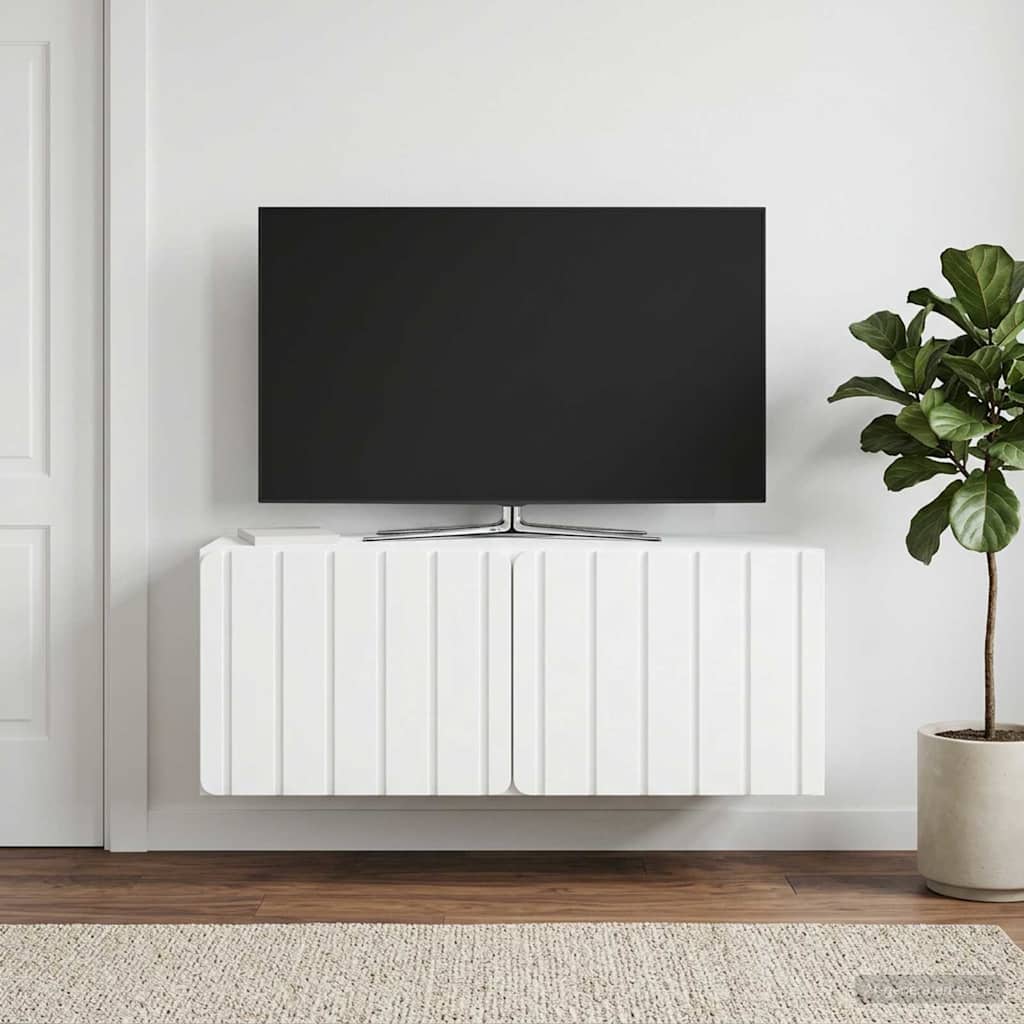 Wall-Mounted TV Cabinet 78.5 x 31 x 30 cm White Engineered Wood