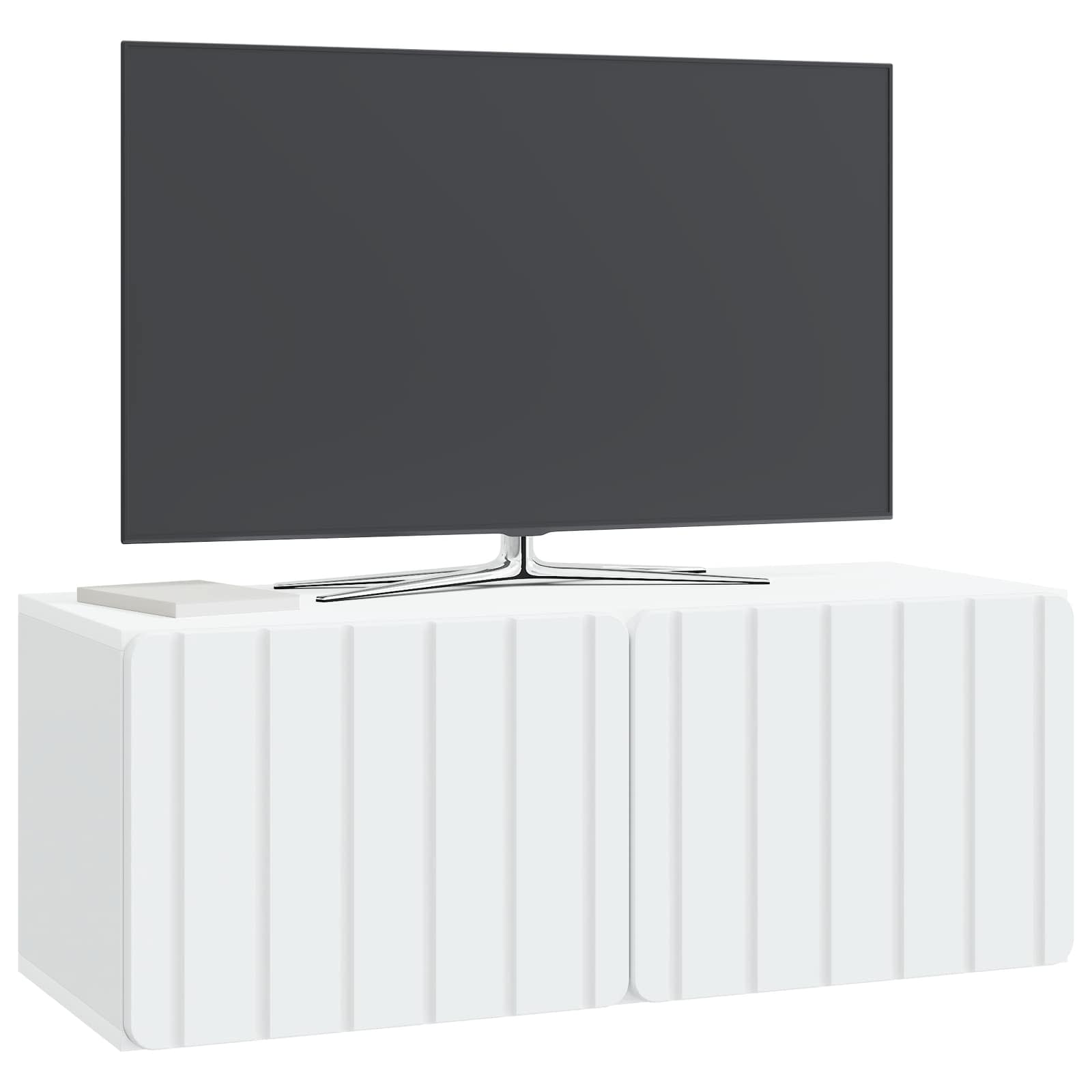 Wall-Mounted TV Cabinet White 78.5 x 31 x 30 cm Engineered Wood