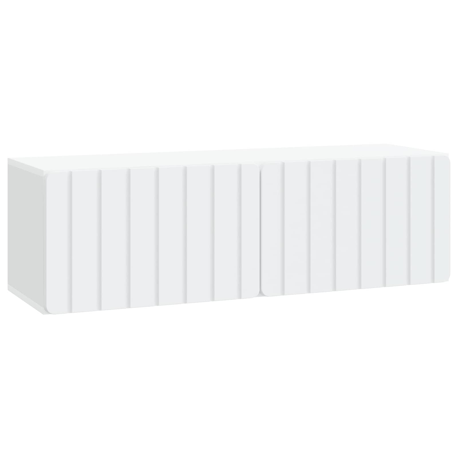 Wall-Mounted TV Cabinet 98 x 31 x 30 cm White Engineered Wood