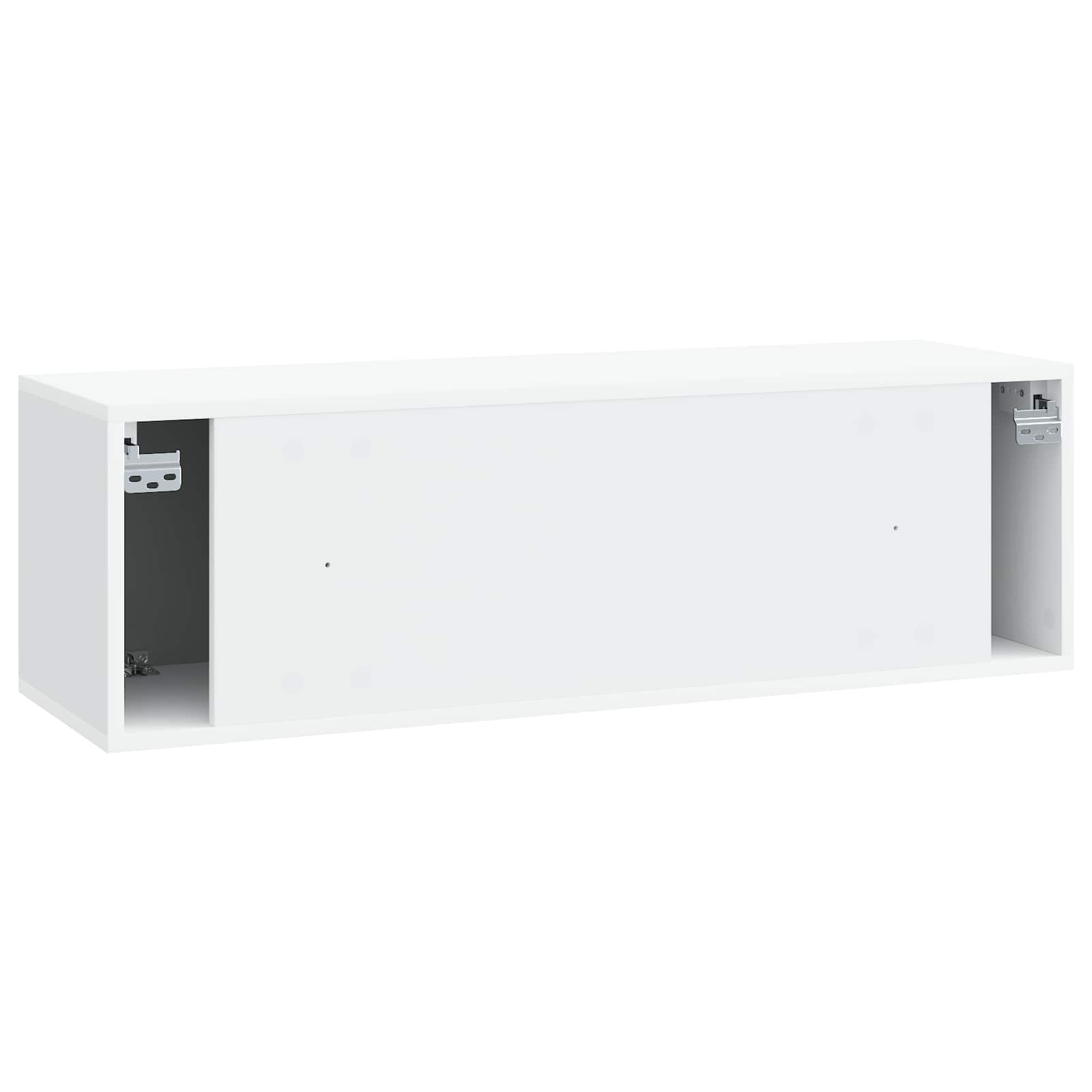 Wall-Mounted TV Cabinet 98 x 31 x 30 cm White Engineered Wood