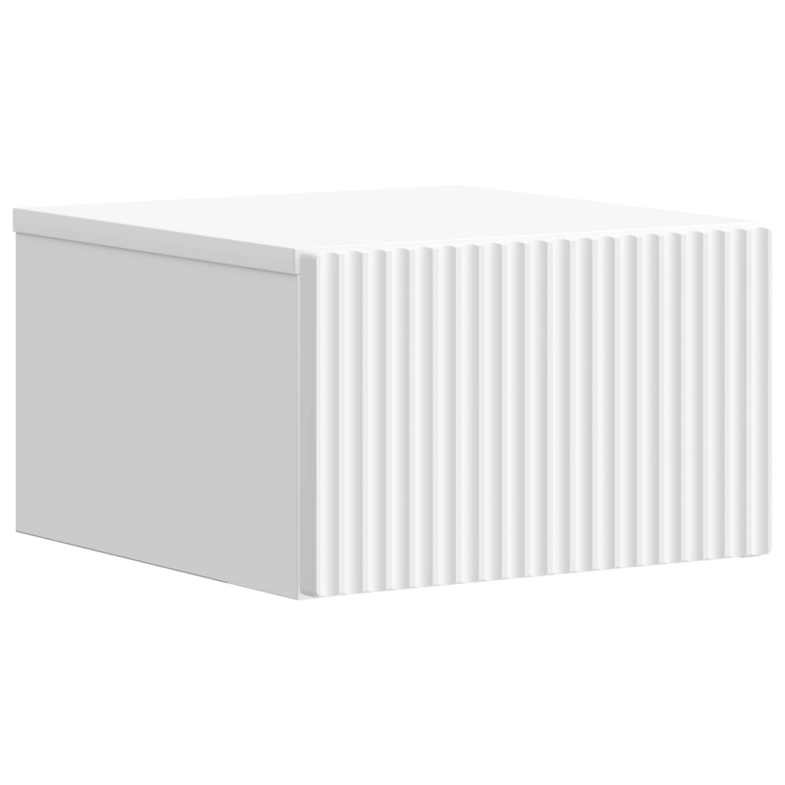 Wall-Mounted Bedside Cabinet White 33 x 34.5 x 20 cm