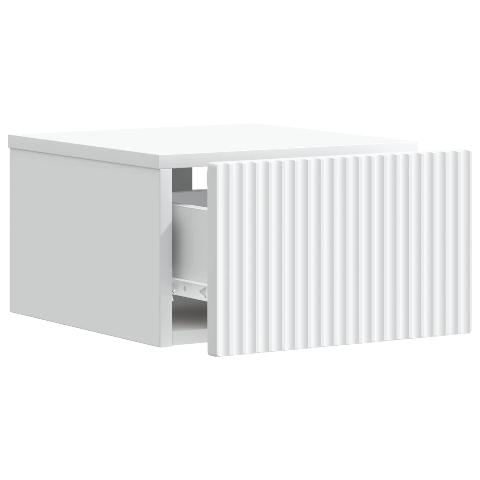 Wall-Mounted Bedside Cabinet White 33 x 34.5 x 20 cm