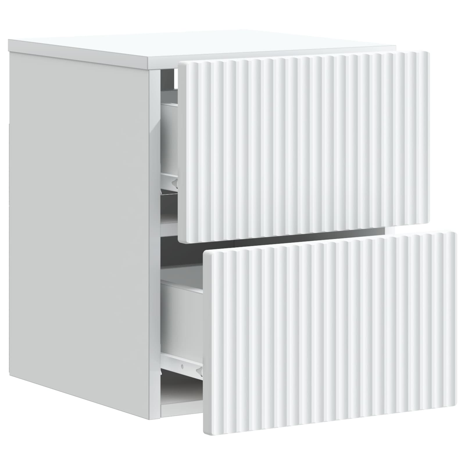 Wall-Mounted Bedside Cabinet White 33 x 34.5 x 40 cm