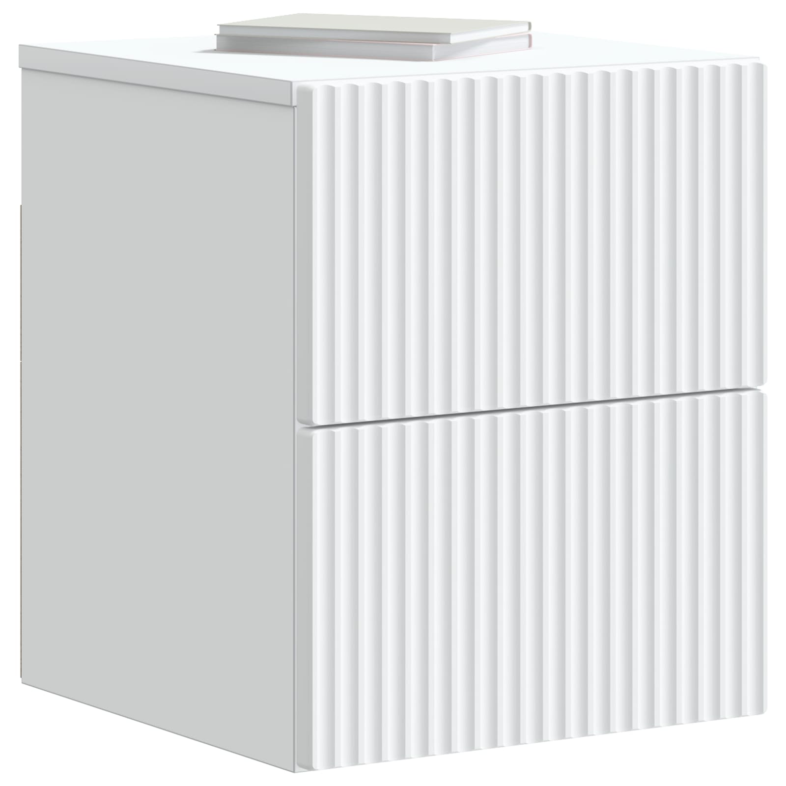Wall-Mounted Bedside Cabinet White 33 x 34.5 x 40 cm