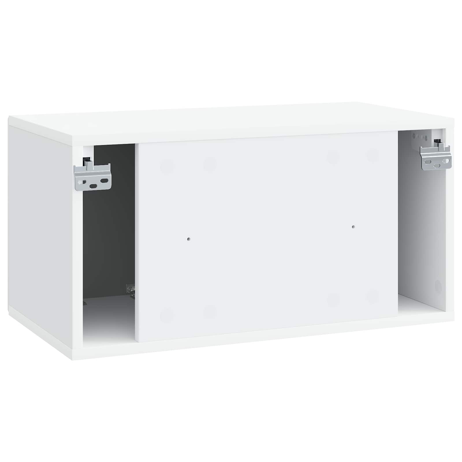 Wall-Mounted TV Cabinet White 59.5 x 31 x 30 cm Engineered Wood