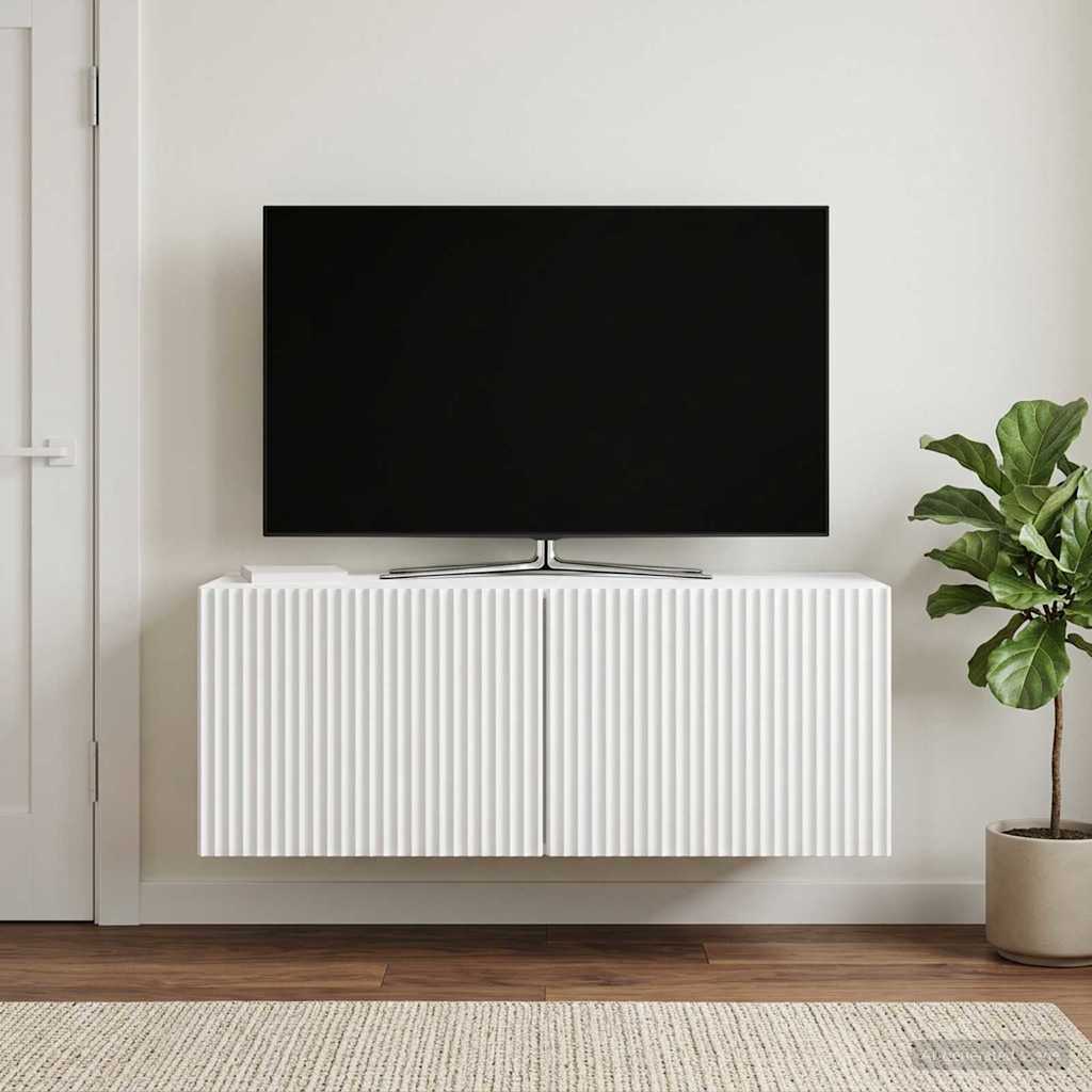 Wall-Mounted TV Cabinet White 78.5 x 31 x 30 cm Engineered Wood